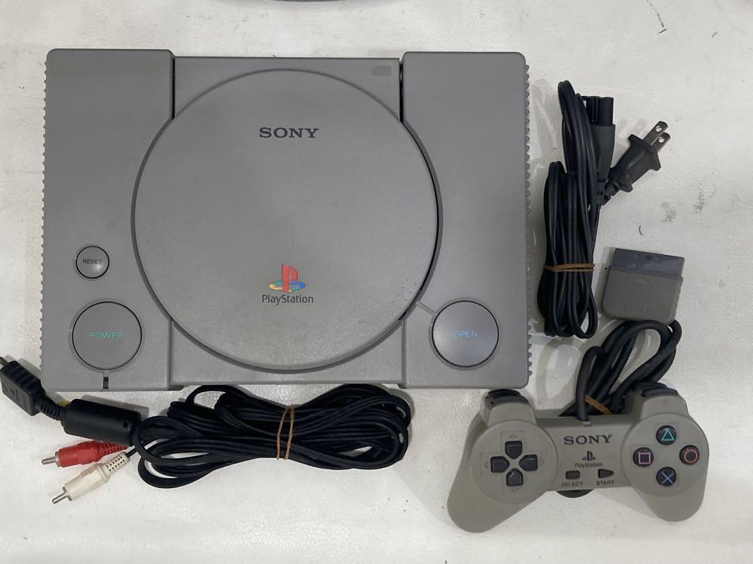 Sony PlayStation 1 PS1 SCPH-7000 Gray Game Console Set from japan USED