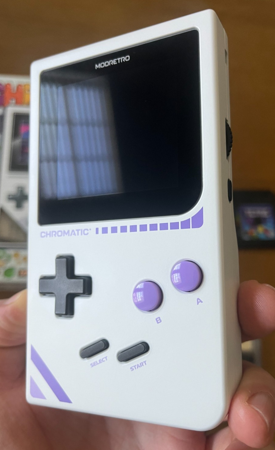 Mod Retro Chromatic Cloud Game Boy CIB w/ Everdrive GB X5, 64GB Sandisk Micro SD