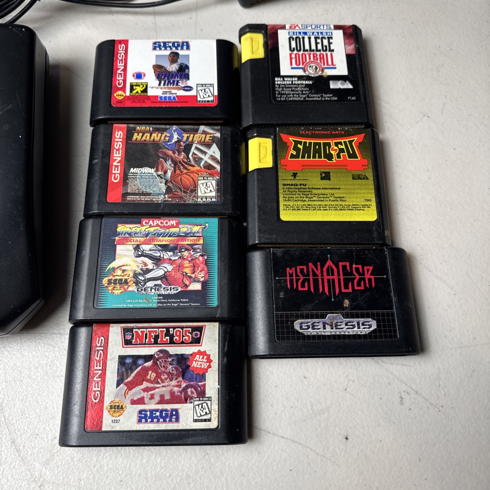Sega Genesis Console System Bundle Cords & Controller Games