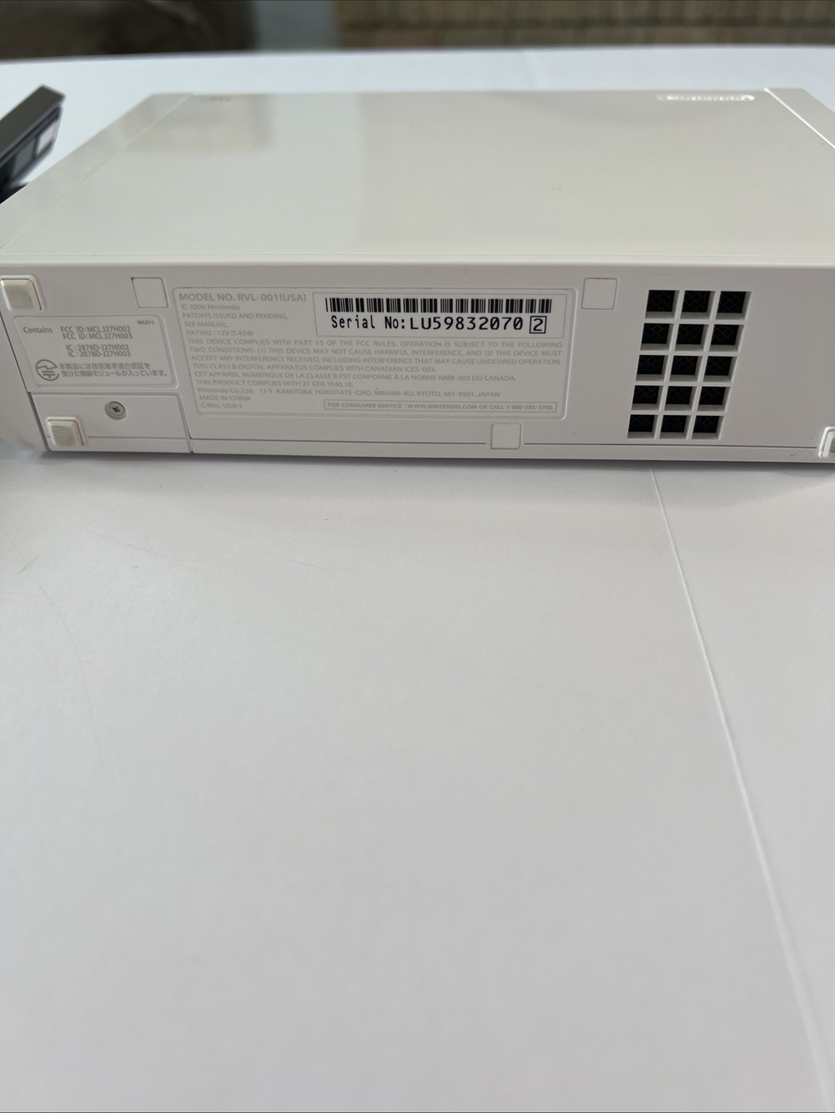 Nintendo Wii RVL-001 512 MB Home Console – White