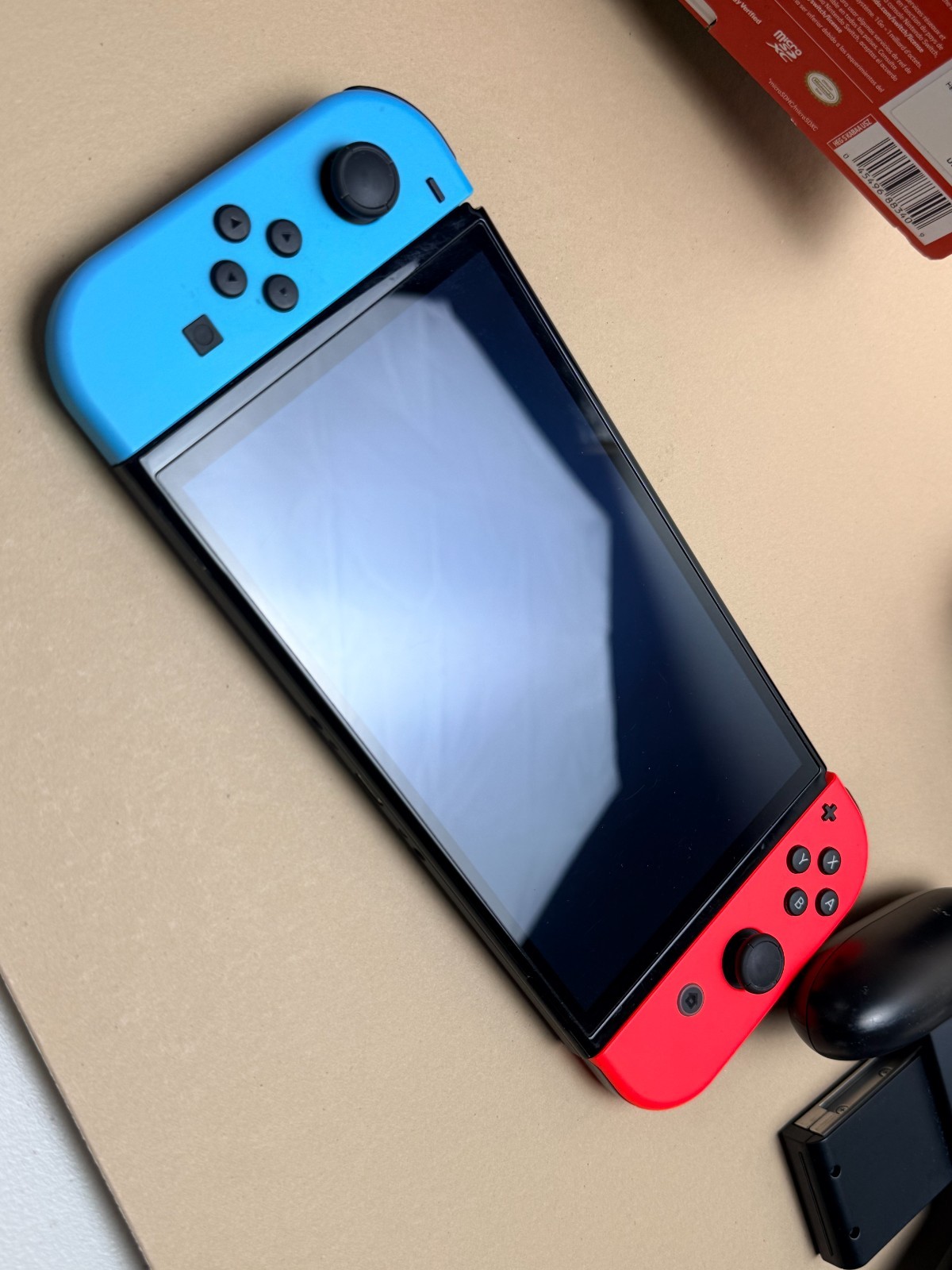Nintendo Switch OLED Model HEG-001 Handheld Console – 64GB – Black/Neon Red/Neon