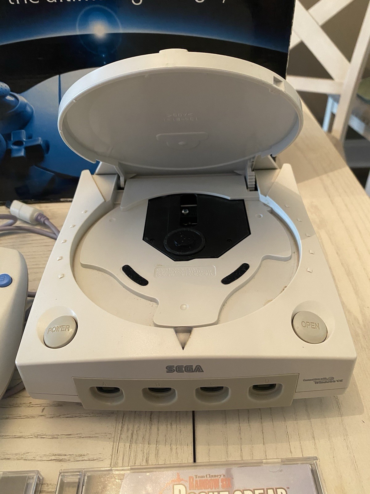 Original SEGA Dreamcast Launch Edition Console Bundle With 2 Games Amazing Cond.