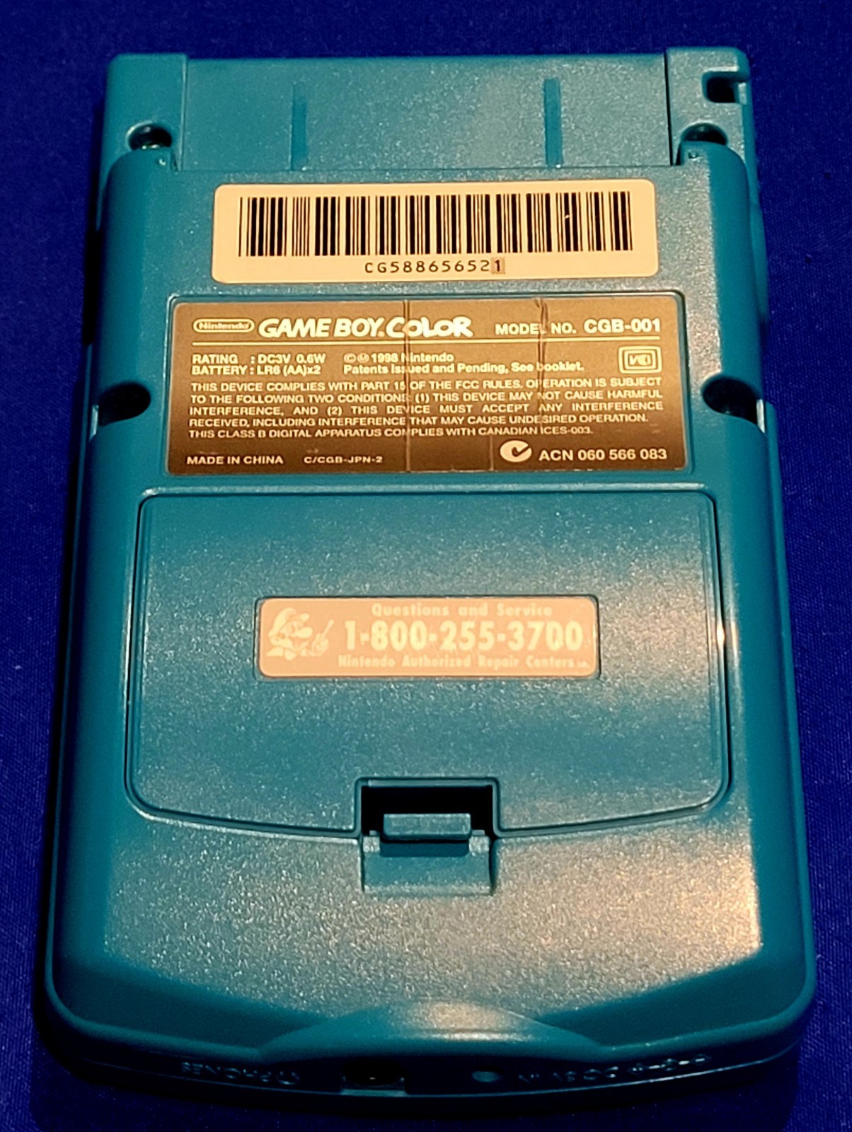 Nintendo Game Boy Color Handheld Game Console – Teal With 3 Games Tested Working