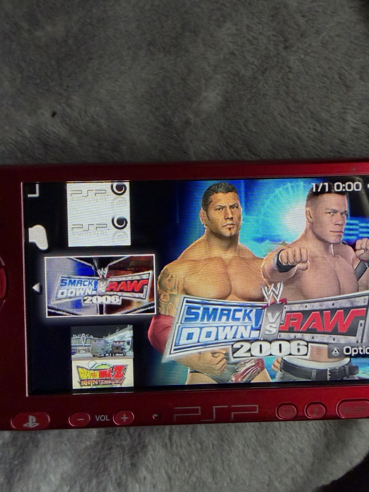 Sony PSP Red Handheld System Wi-Fi Internet Browsing USB Headphone Jack