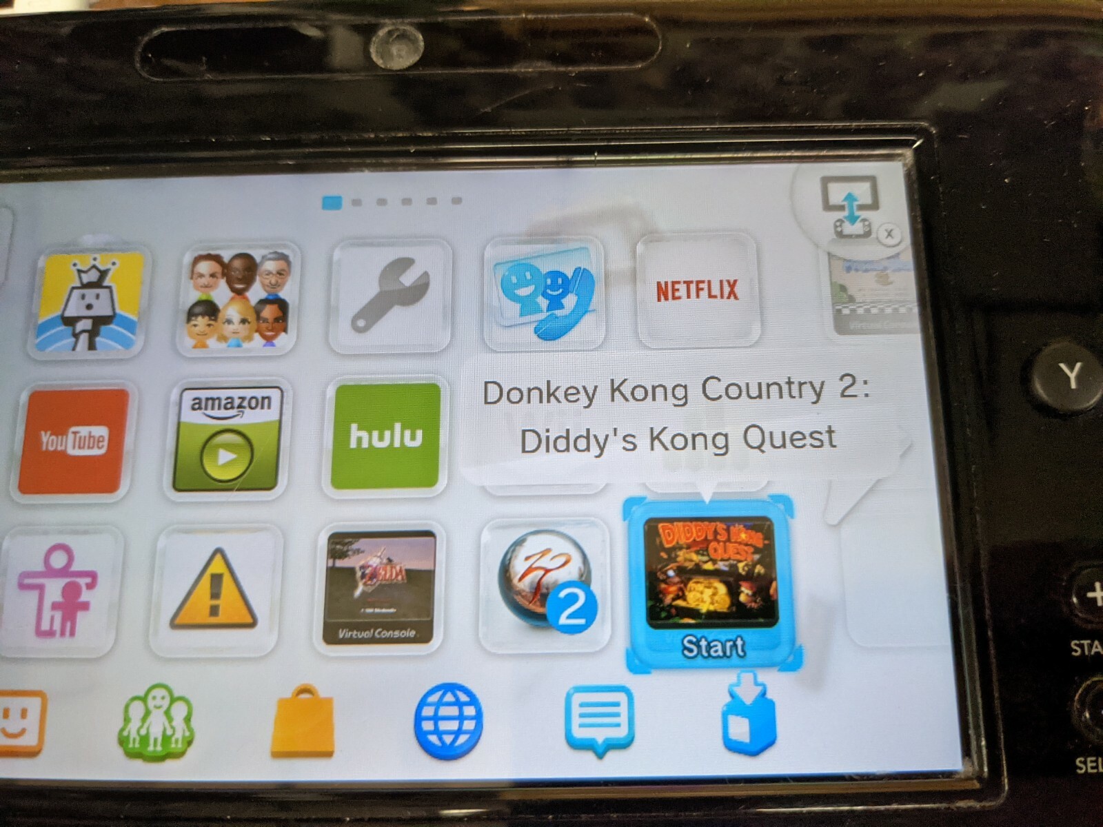 Nintendo Wii U 32GB Black Console & Gamepad WUP-101(02) Tested with Games Zelda