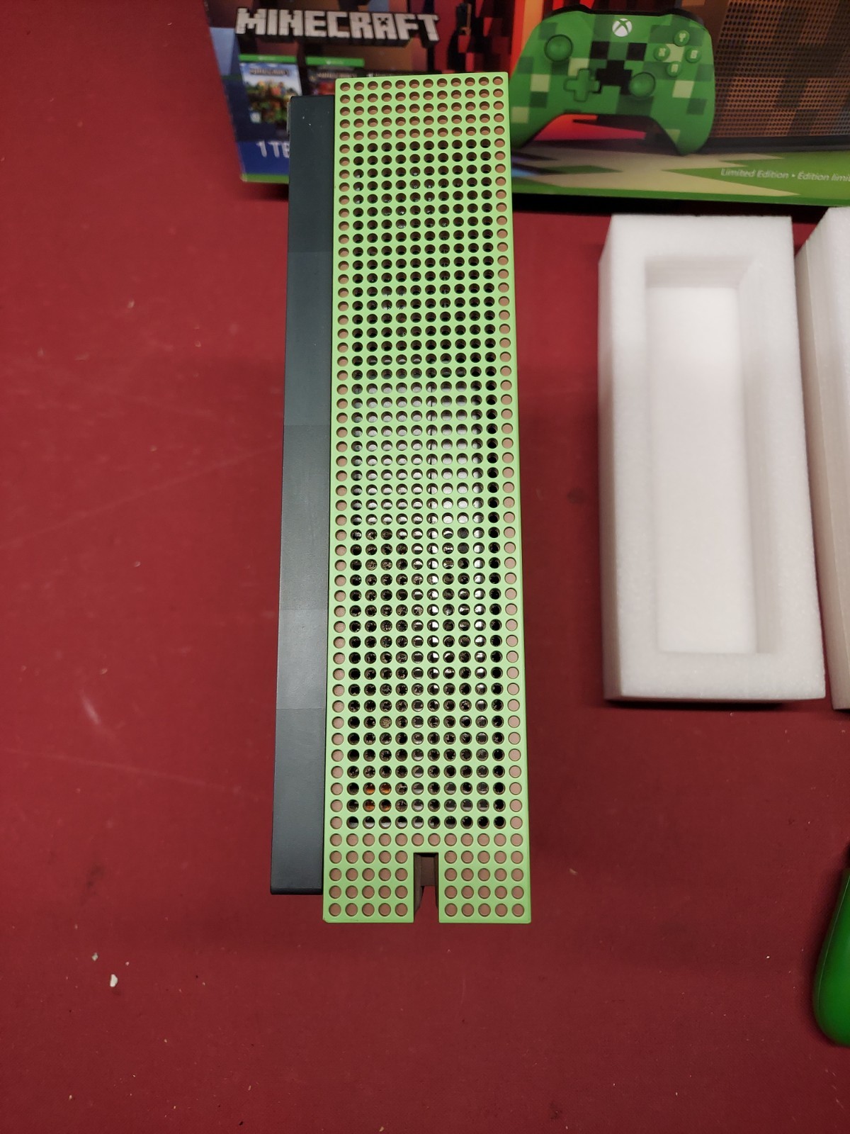 Xbox One S Minecraft Console Creeper Controller Box Inserts Foam Tested Works
