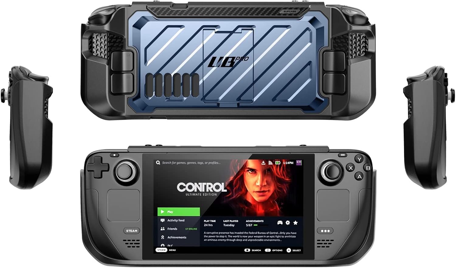 Ergonomic Kickstand Case for Steam Deck 2022 and OLED – Scratch Resistant Design