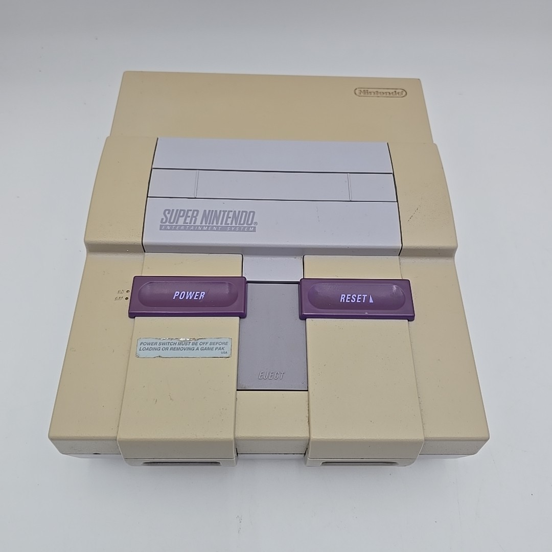 Super Nintendo System SNES Console Tested New Controllers, Rca Cable And Power