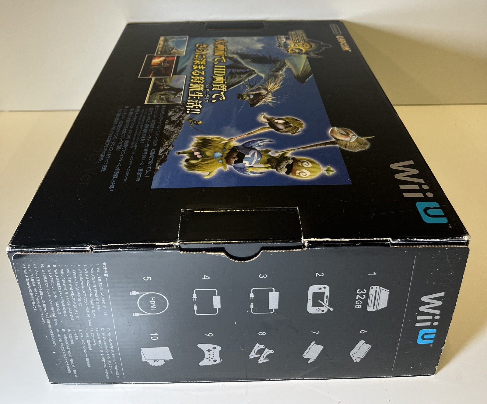 NINTENDO Wii U 32G MONSTER HUNTER 3G HD PREMIUM CONSOLE SET USED TESTED BOXED