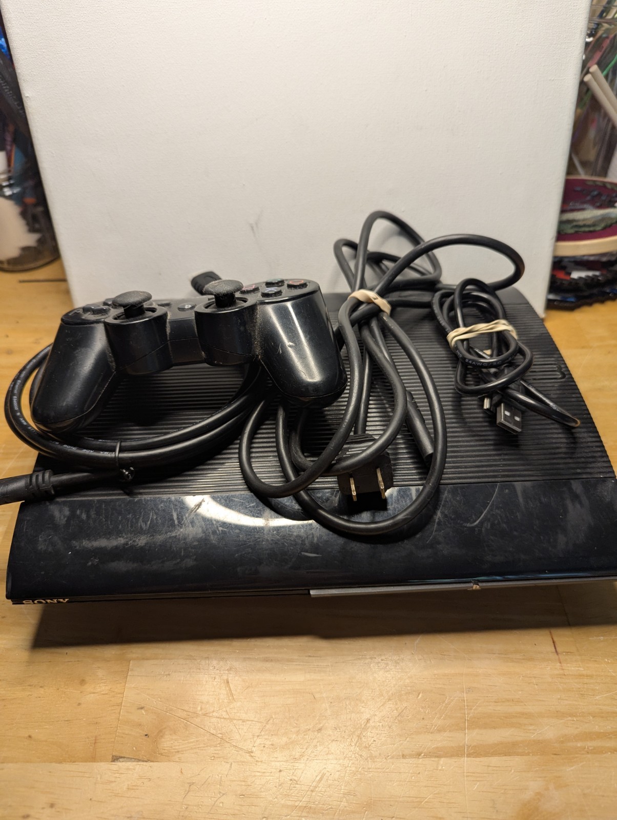 Sony PlayStation 3 250GB Console – Black W/ Cords And Controller – Tested