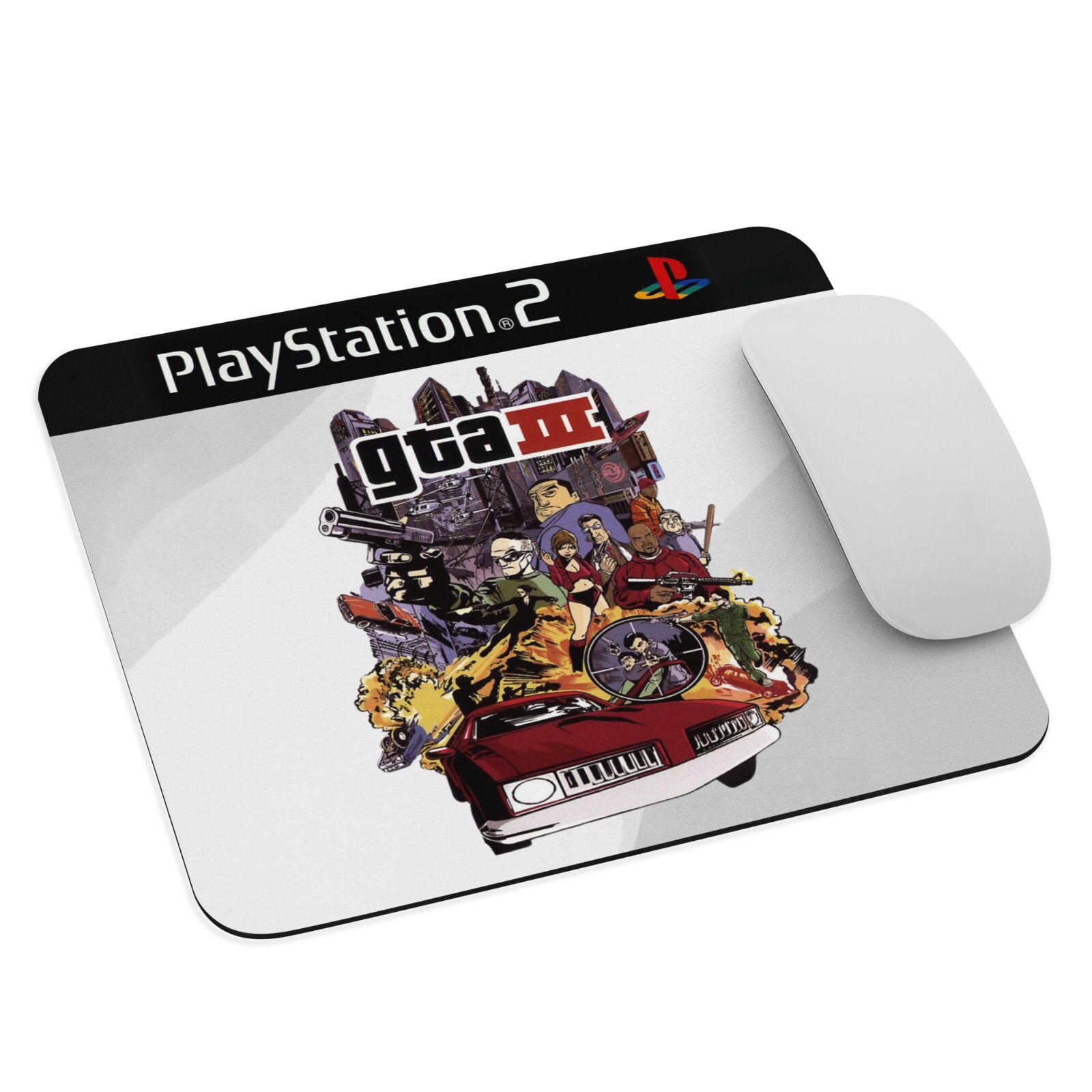 PlayStation 2 / Grand Theft Auto III- GTA – Mouse Pad 9.5″ x 7.75″NEW