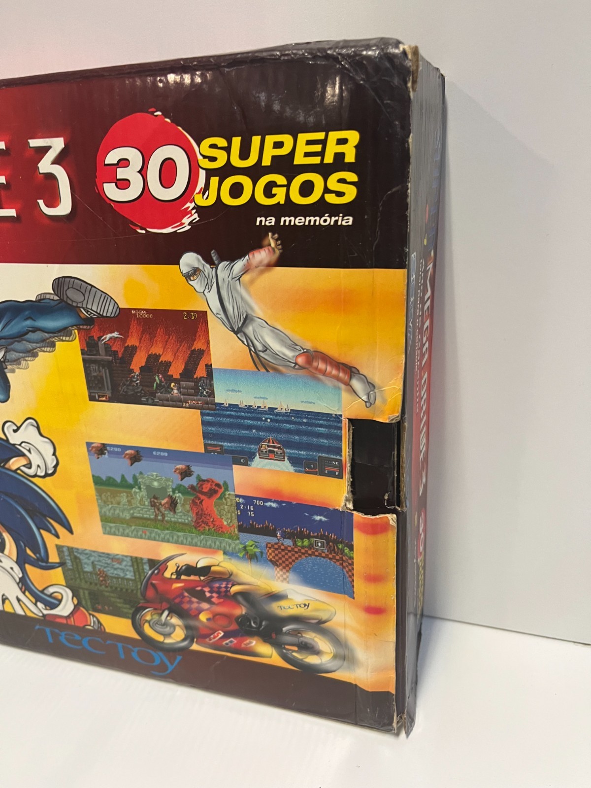 SUPER MEGA DRIVE 3 TEC TOY SEGA BRAZIL 30 GAMES EDITION BOXED TESTED CONSOLE