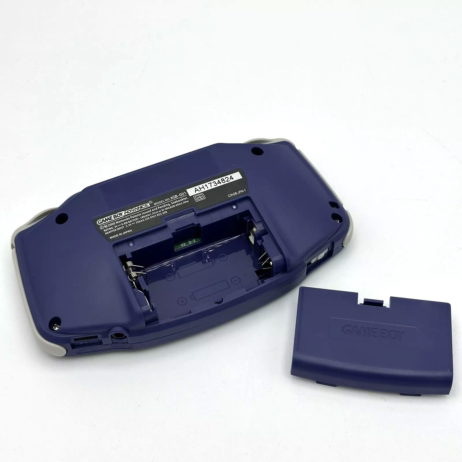 Nintendo Game Boy Advance GBA iPS V2 Backlight Backlit LCD Console Indigo & Grey