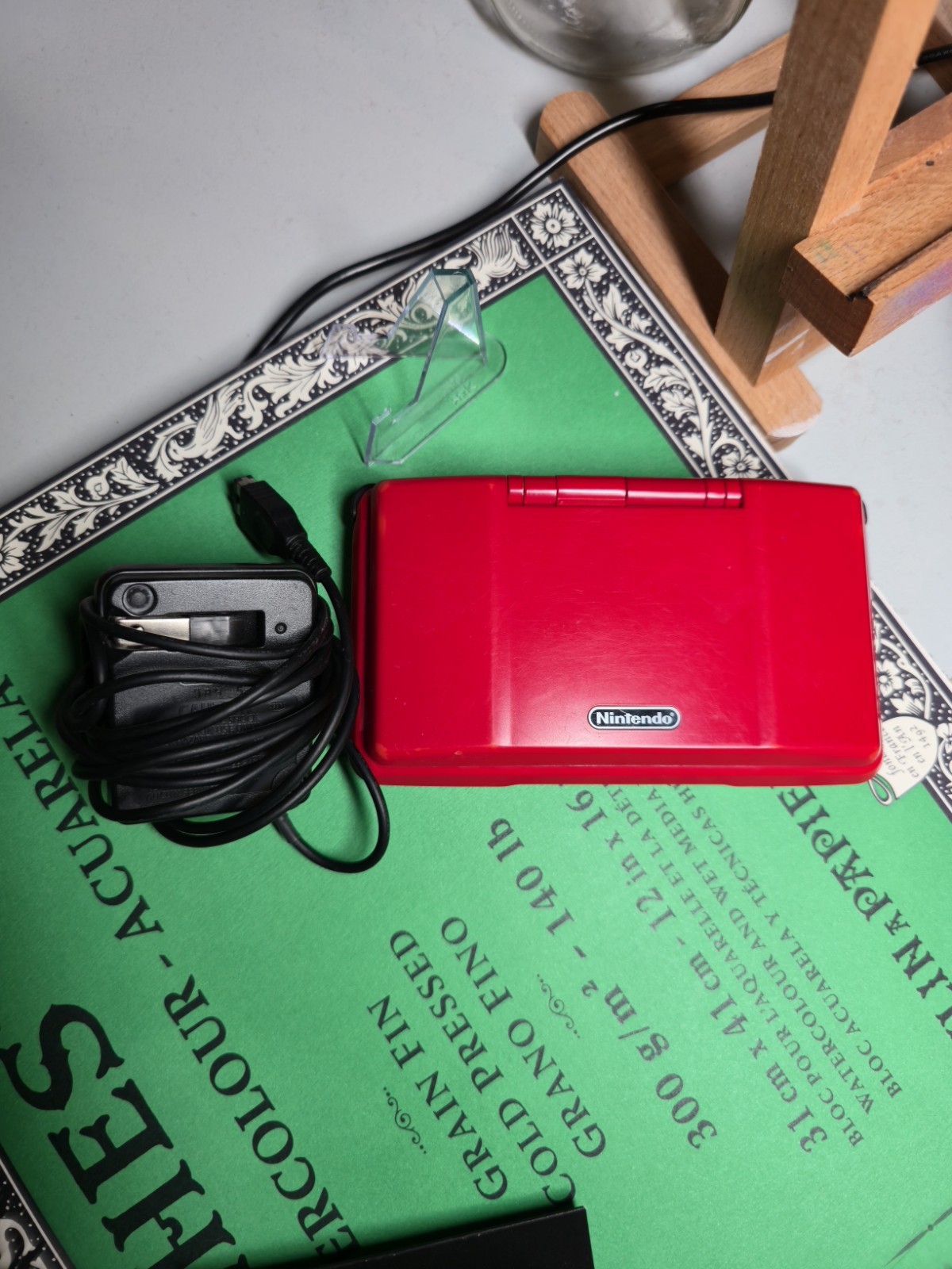 Nintendo DS Original Red Handheld System /W Charger