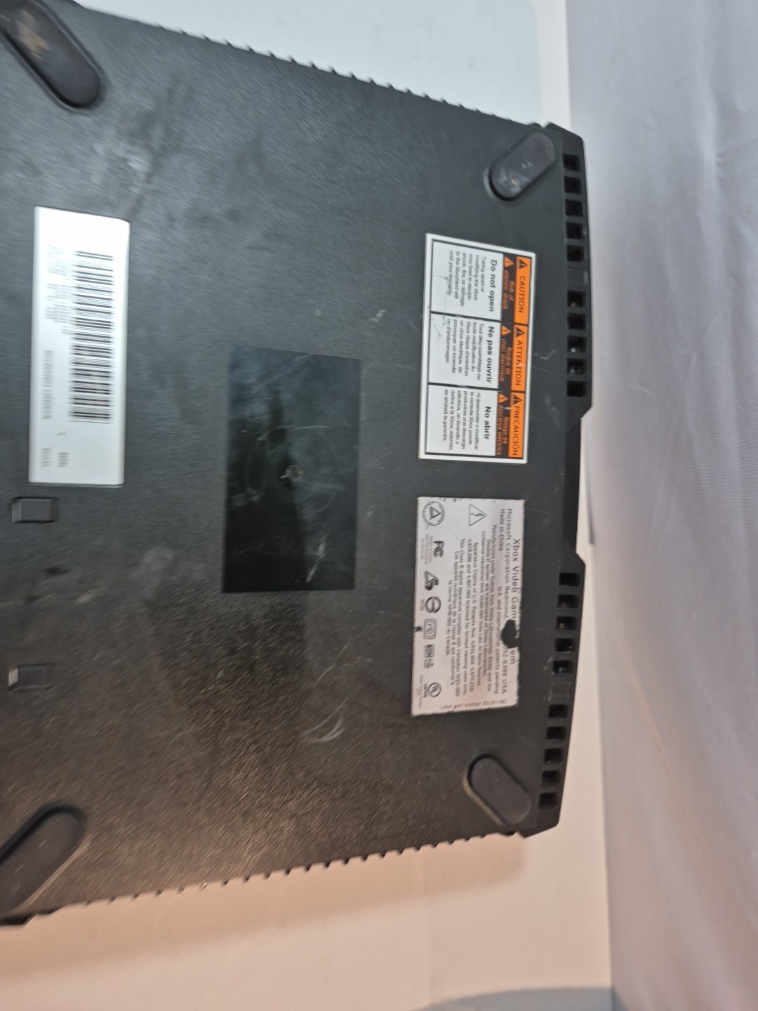 Original Xbox Console Only For Parts Or Repair Tray Sticks Yellow Light Blinks