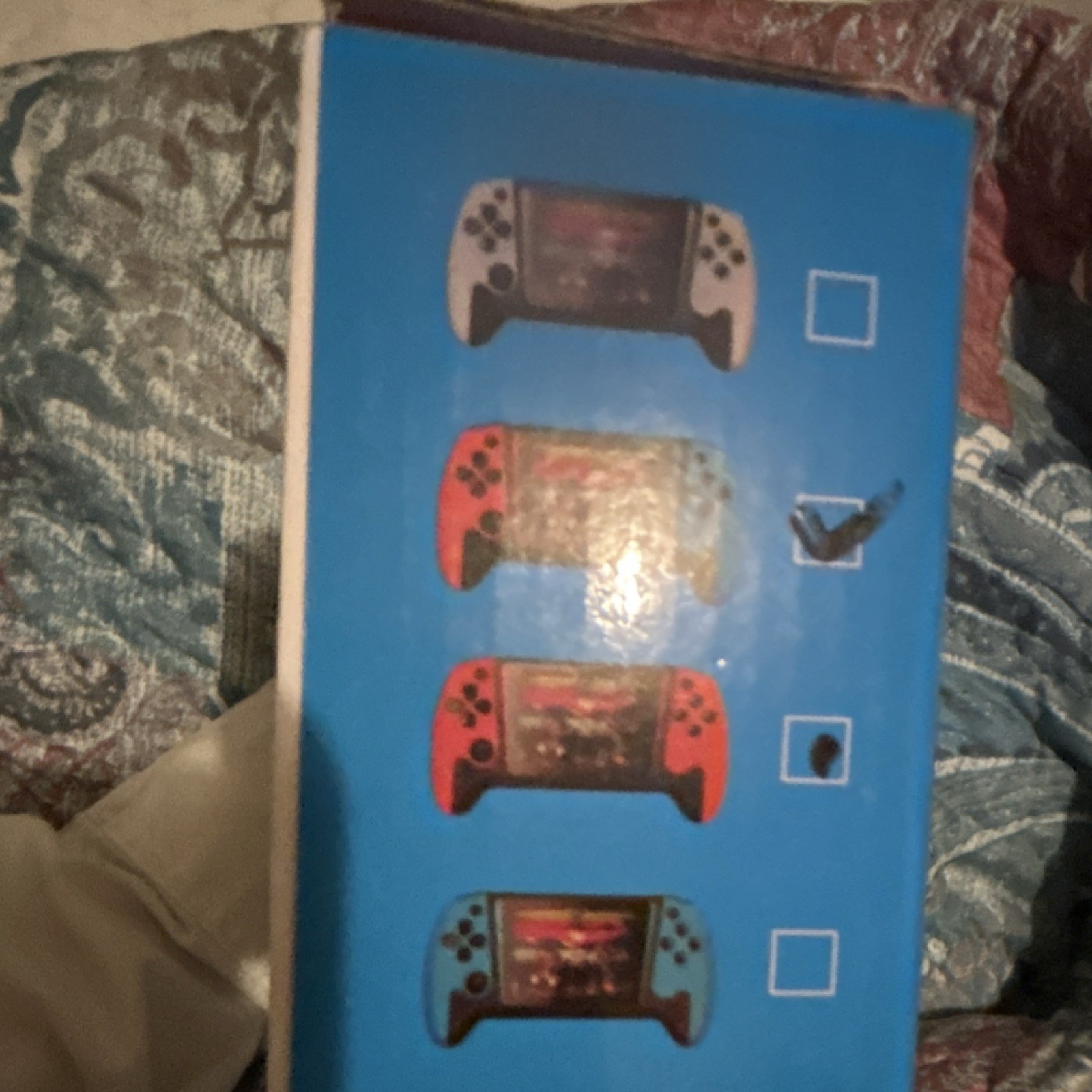 Q21 Handheld Video Game Console Red Blue Black 3.5″ HD Screen 1200mAh USB