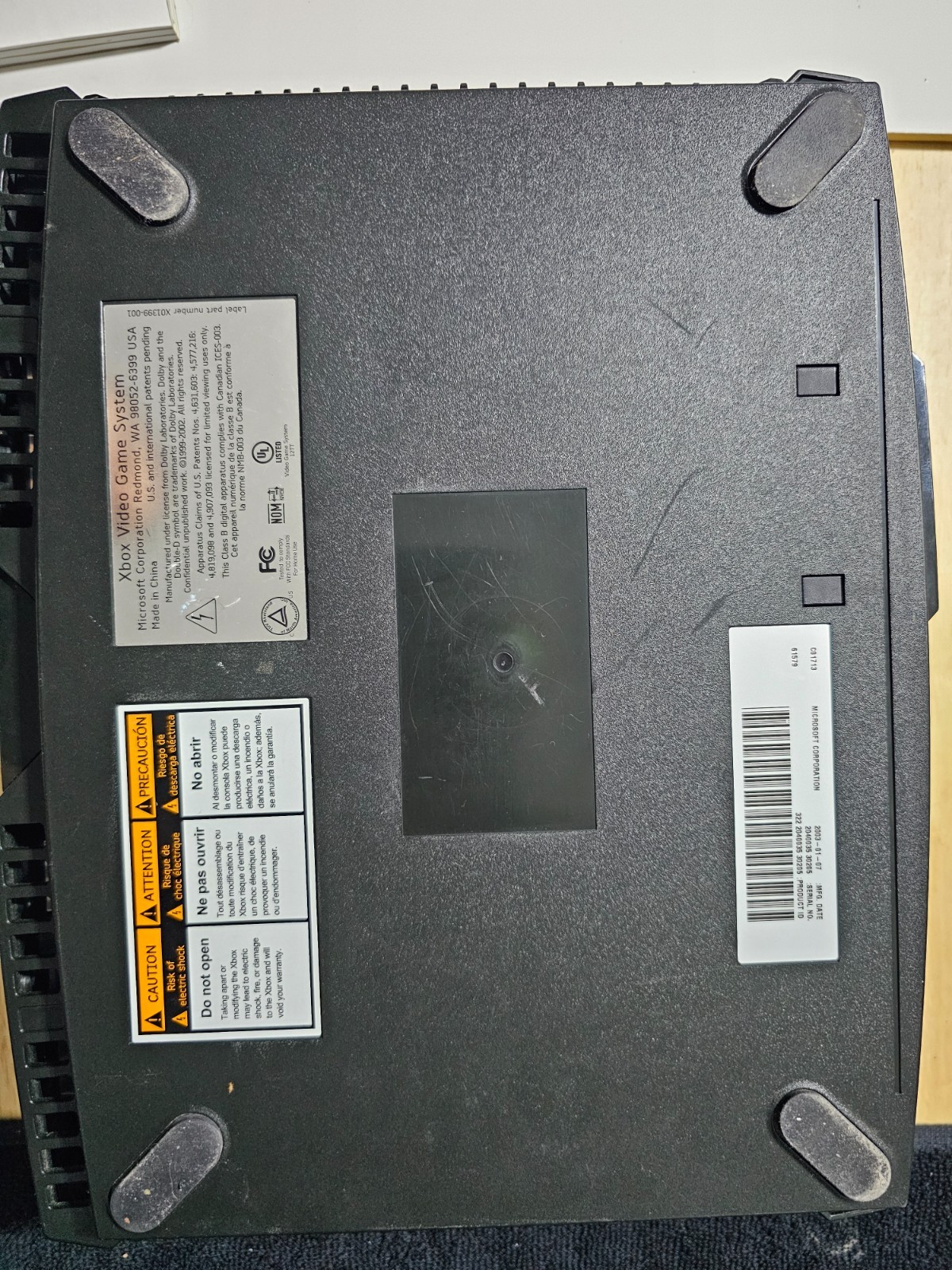 Original Microsoft Xbox Console Only – Read description –