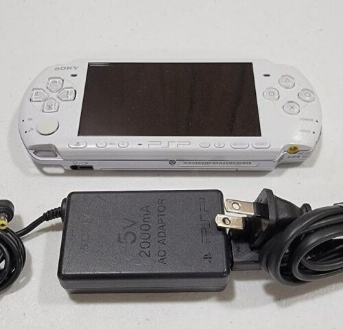 Official Sony White PSP 3000 with upgraded battery and charger Region FREE