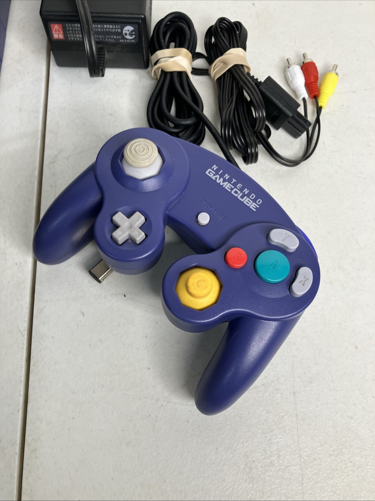 Nintendo Gamecube Console Indigo Controllers Bundle DOL-001 PLAY US & JPN GAMES
