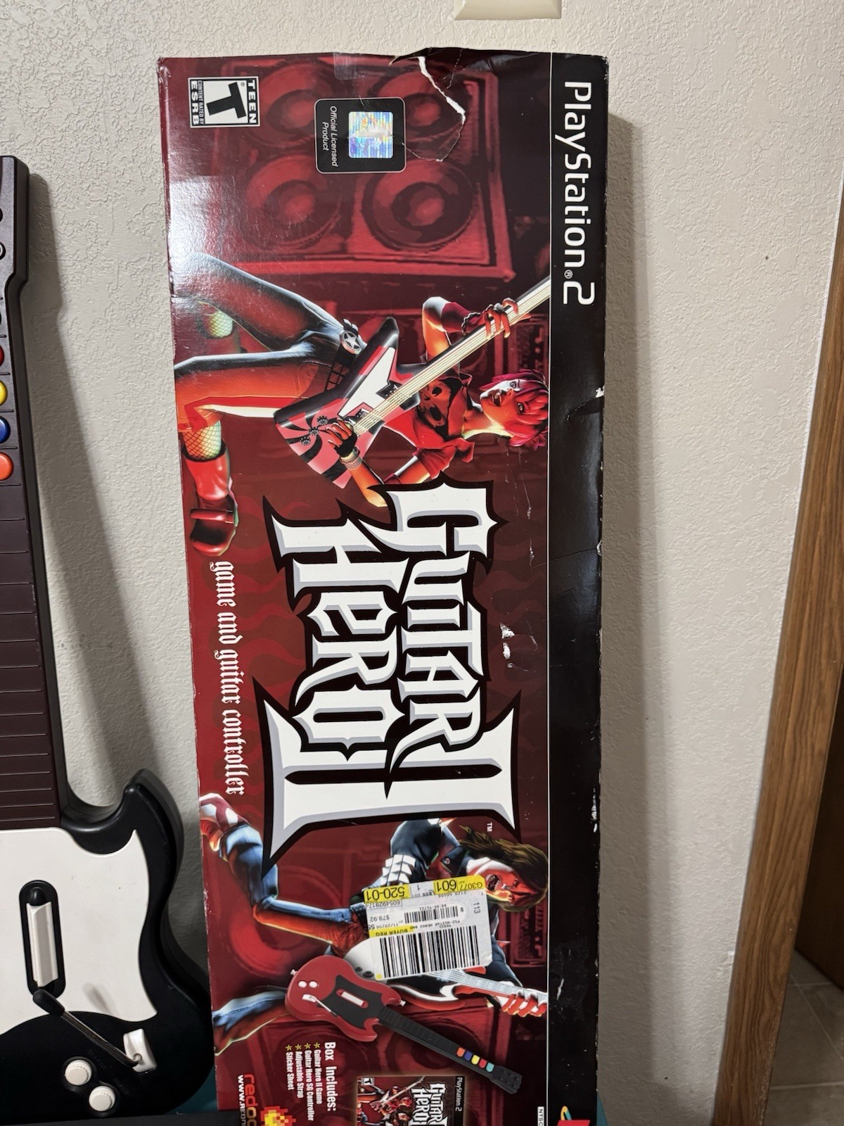 Sony PS2 Bundle Guitar Hero Set 2 Guitars Box 12 Games Controllers Tested