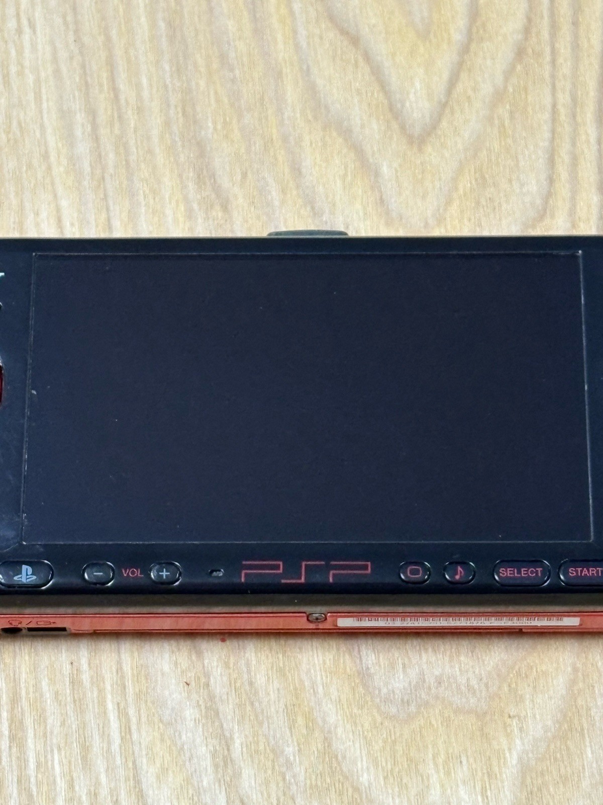 Sony PSP 3000 Black Red Console Only Japanese Version Tested Working
