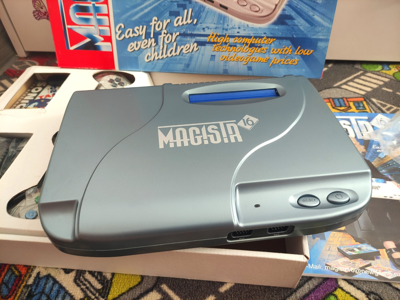 Magistr 16 Rare 16bit console with floppy drive , compatible sega mega drive