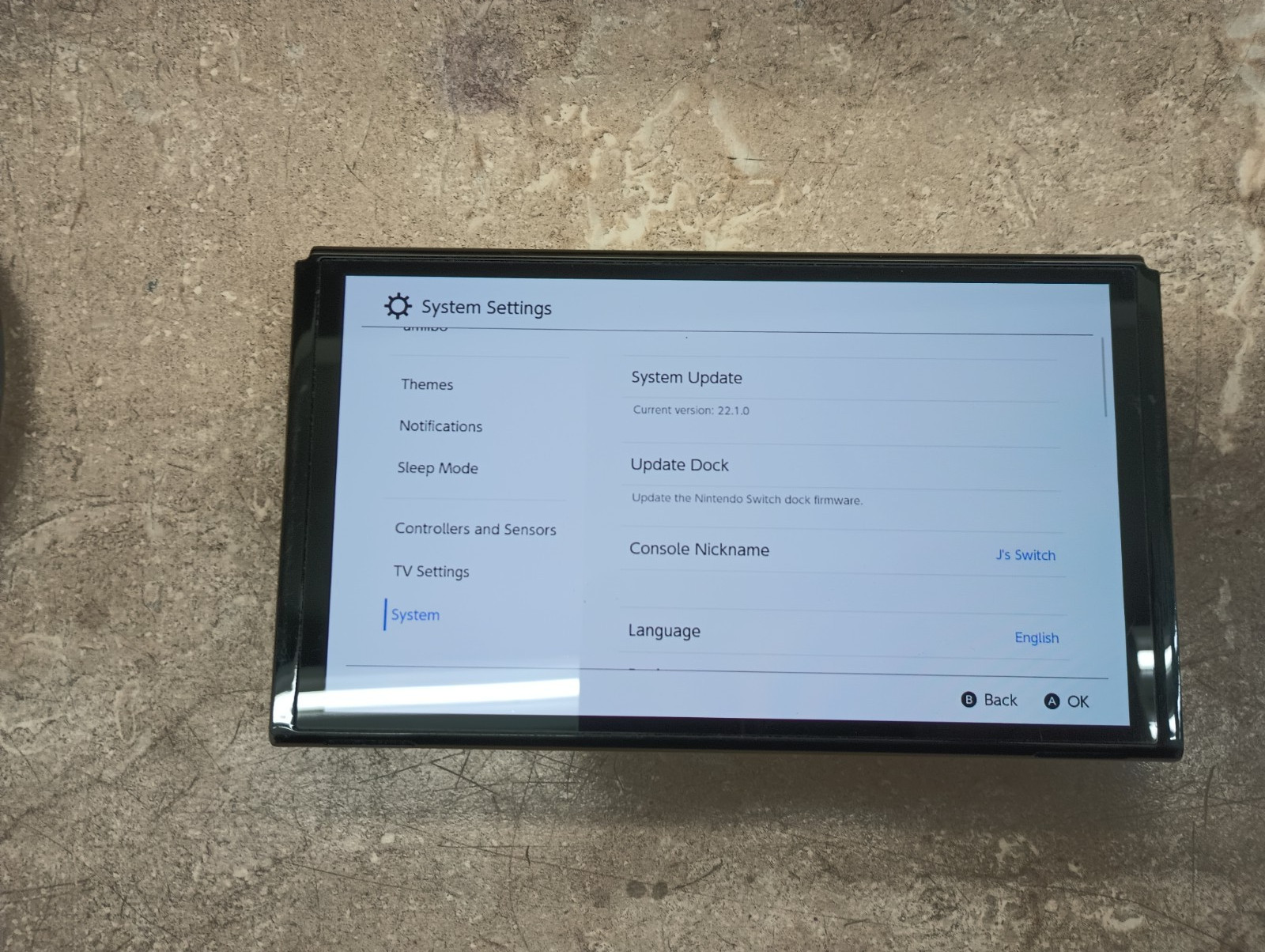 Nintendo Switch OLED (no Joy Cons) w/ Dock & Cables
