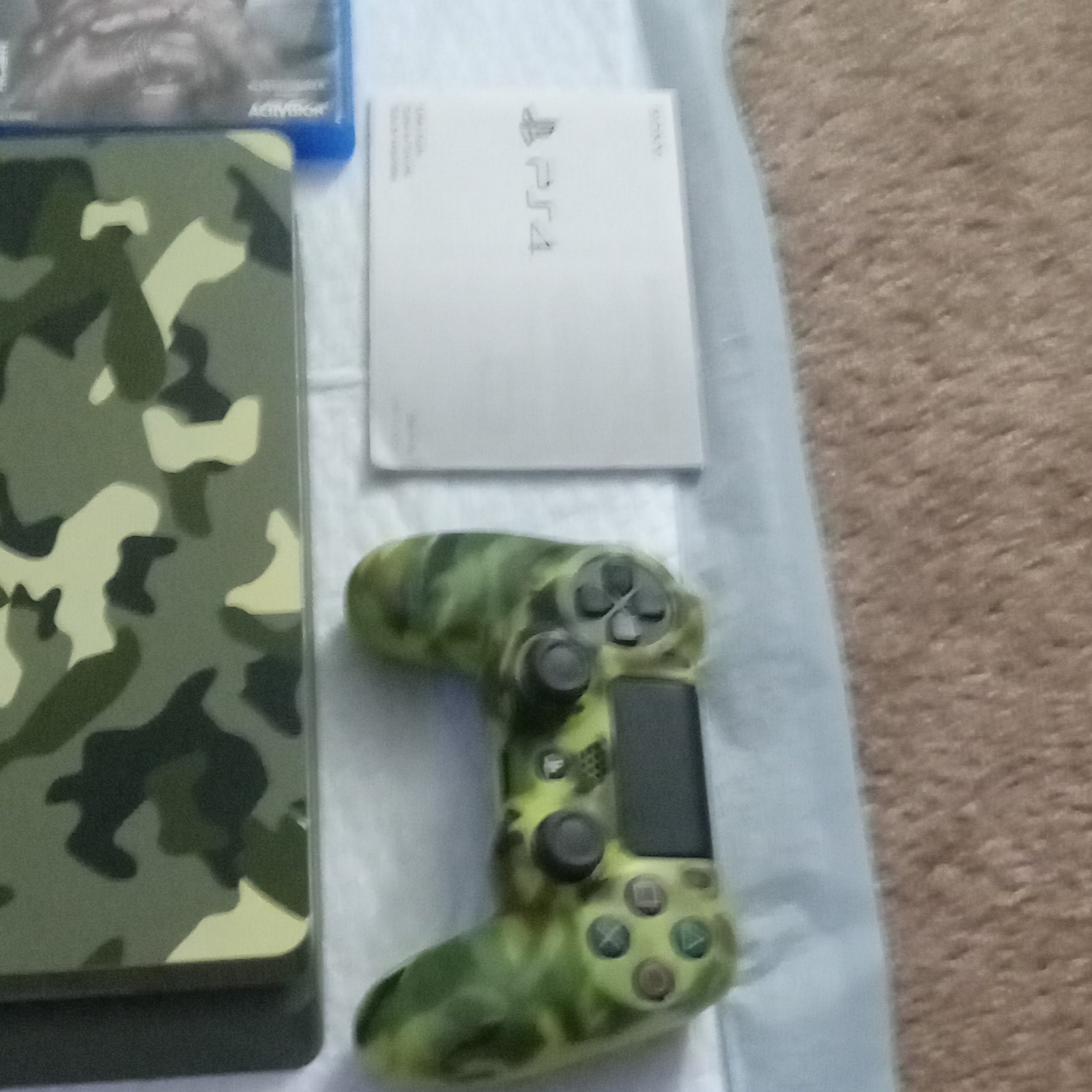Sony PlayStation 4 Slim Green Camo Console HDMI Bundle w/ Call of Duty Games