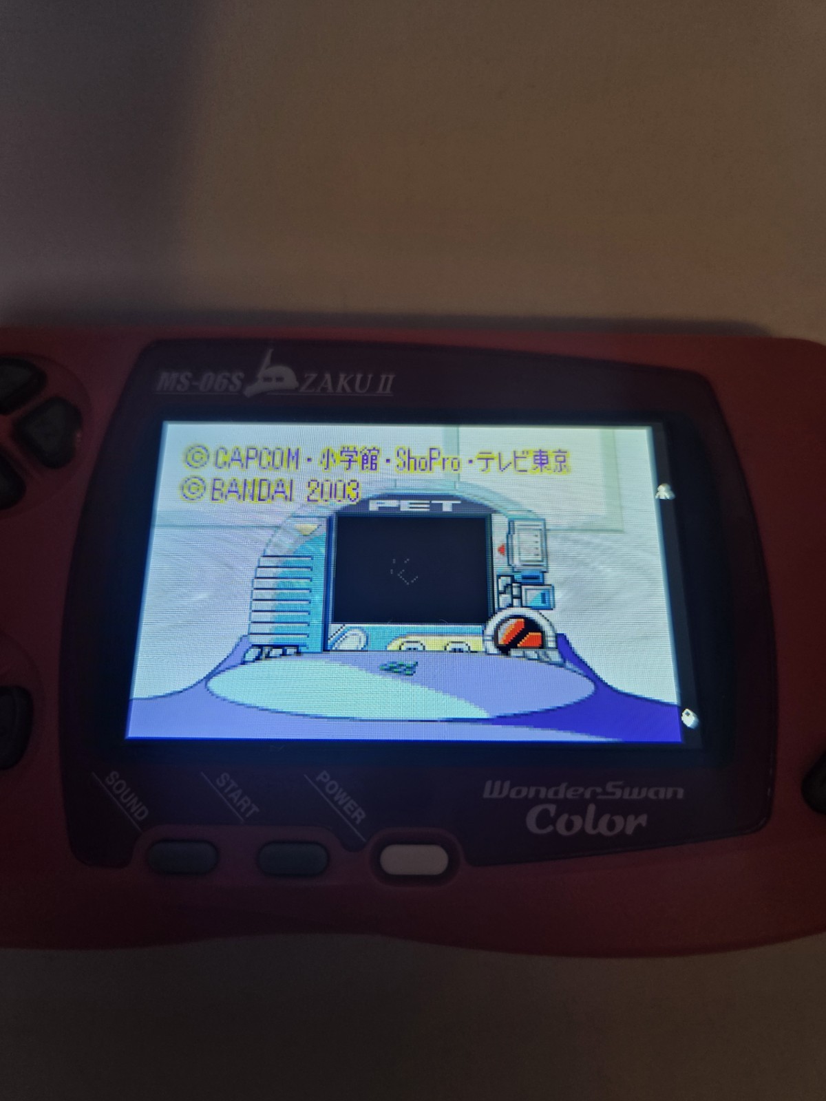 WonderSwan Color MS-06S ZAKU II Zaku Version Console Only Bandai Gundam Working
