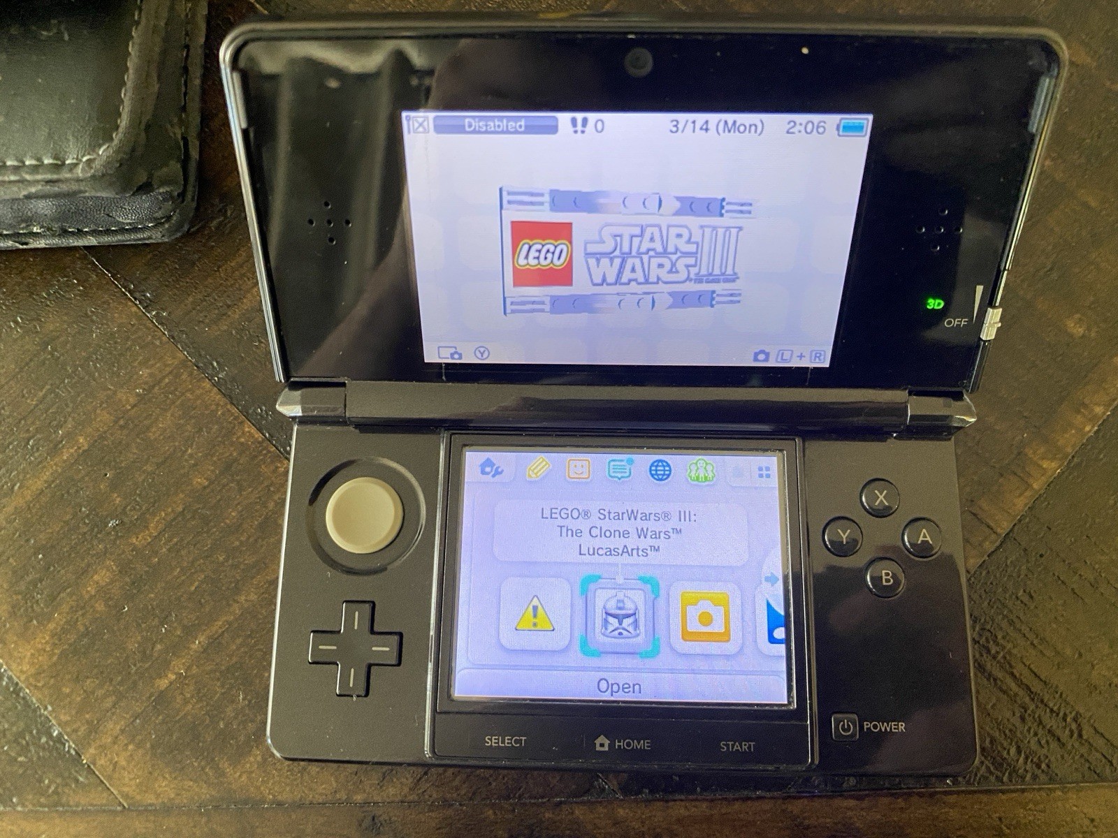 Nintendo 3DS Black Handheld Console W/Charger, Game, Case and Pikachu Stylus USA