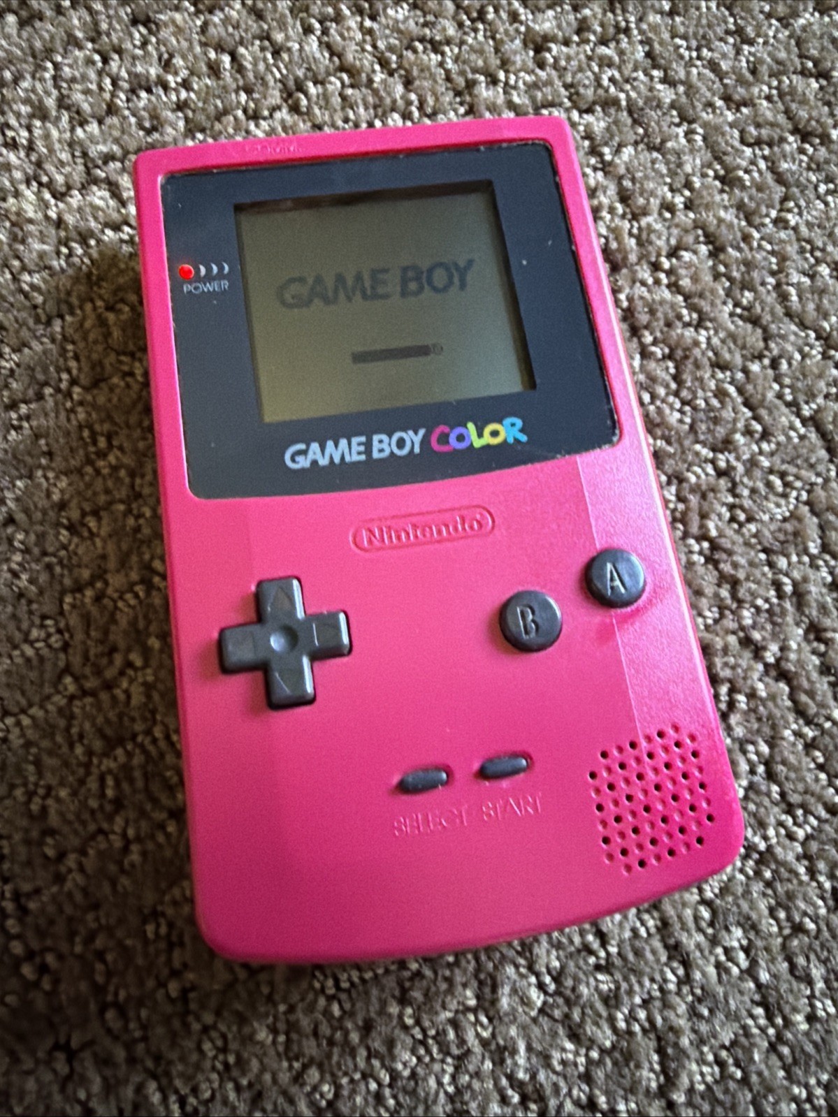 Nintendo Game Boy Color Launch Edition Berry Handheld System