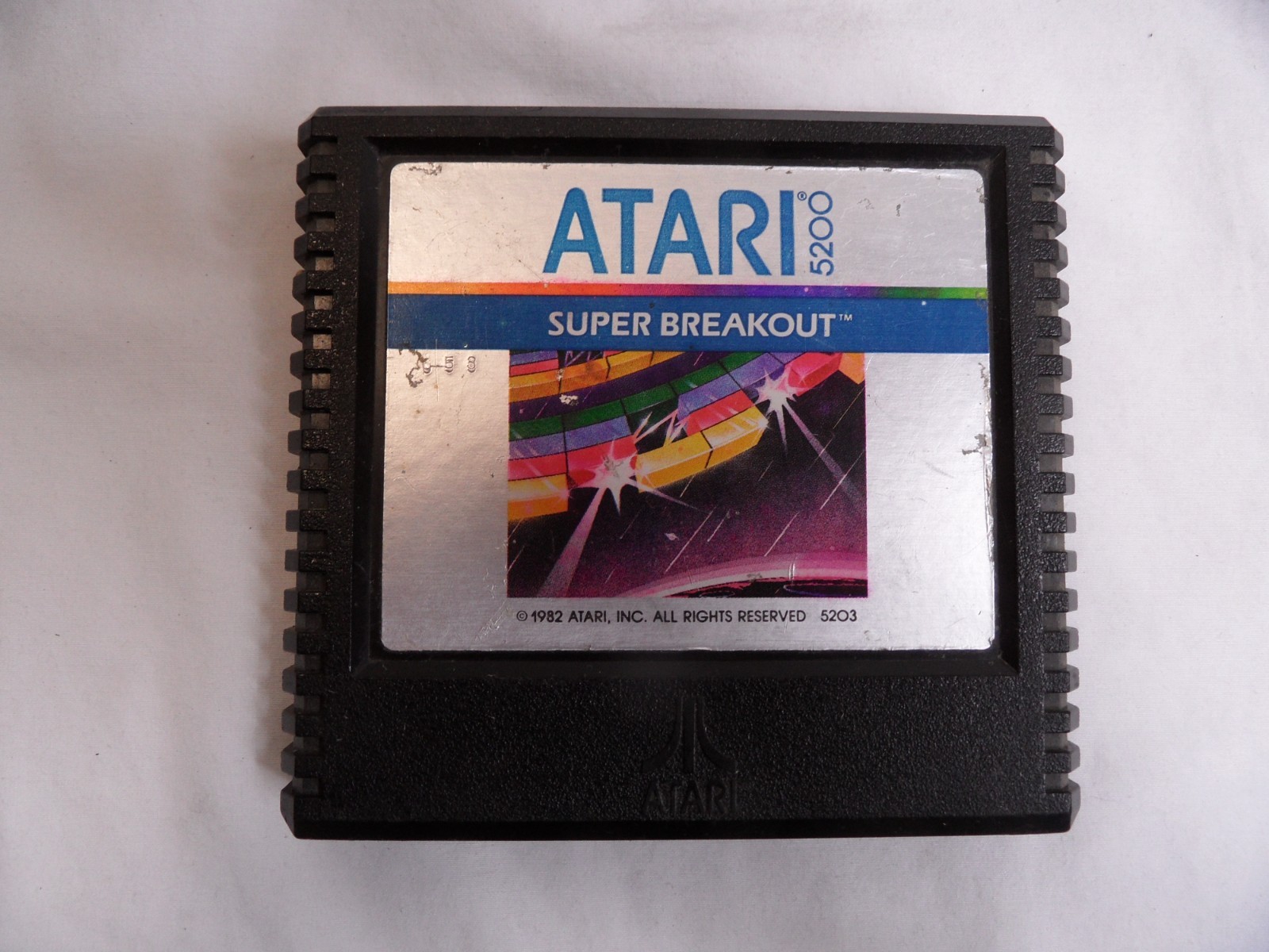 Atari 5200 4 Port Console AV Composite, Power Mod, Working Controller, Game