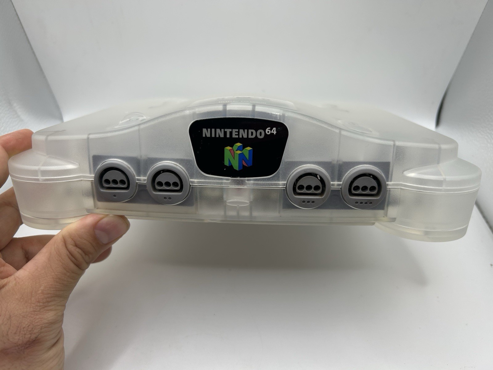 NEW Nintendo 64 N64 Clear Crystal White Custom Console Re-shell Refurbished