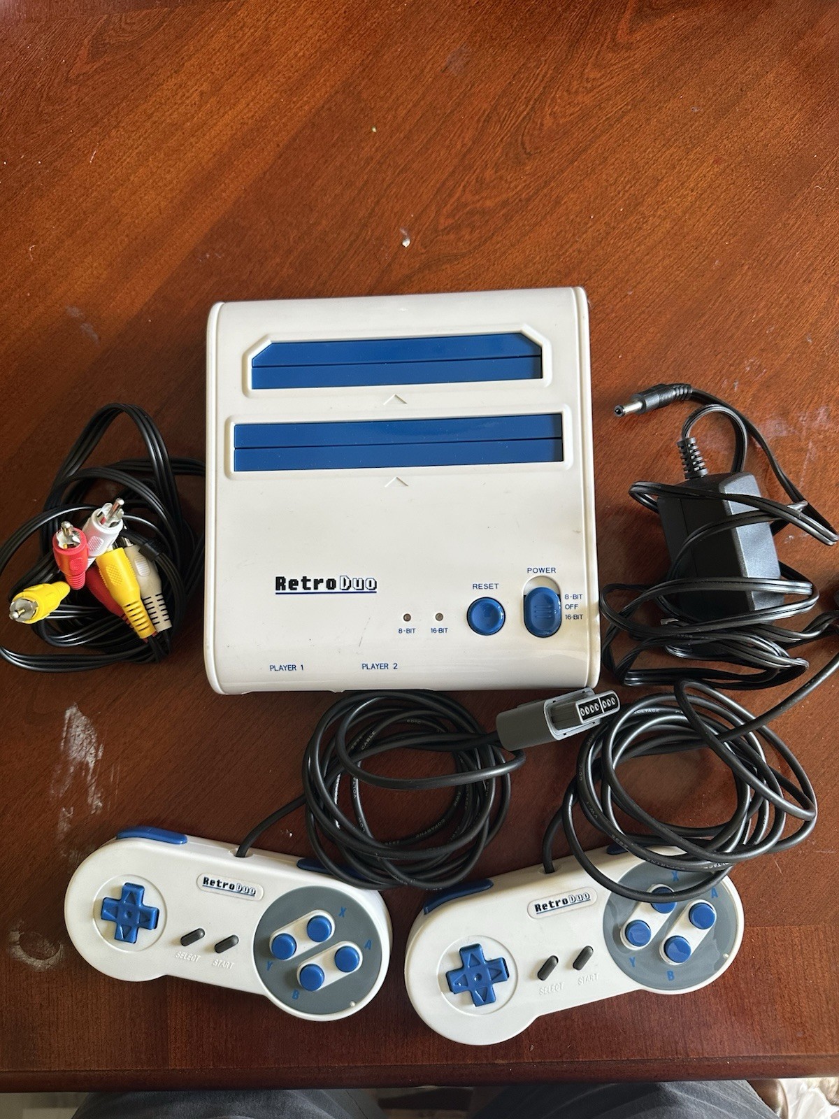 RetroDuo NES SNES Console System w/ 2 Controllers Tested Powers On AS-IS