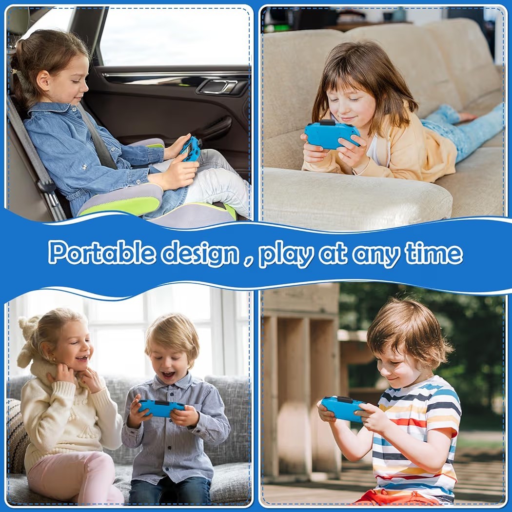 16 Bit Handheld Game for Kids, 3.0” Large Screen Retro Gaming Player, Preloaded