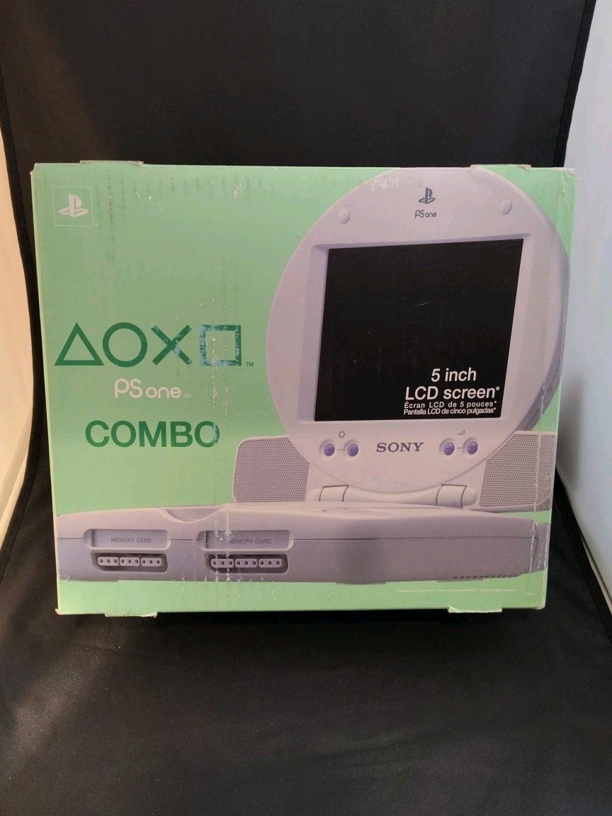 PS one and LCD Screen Combo Slim Console (Sony PlayStation 1) New Factory Sealed