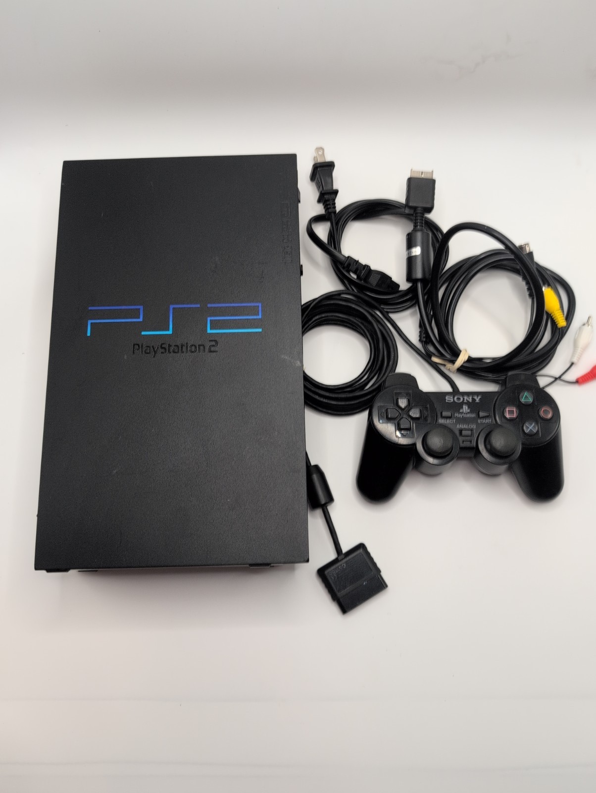 Sony PlayStation 2 PS2 Fat Console SCPH-30001 with OEM Cords + Controller Works