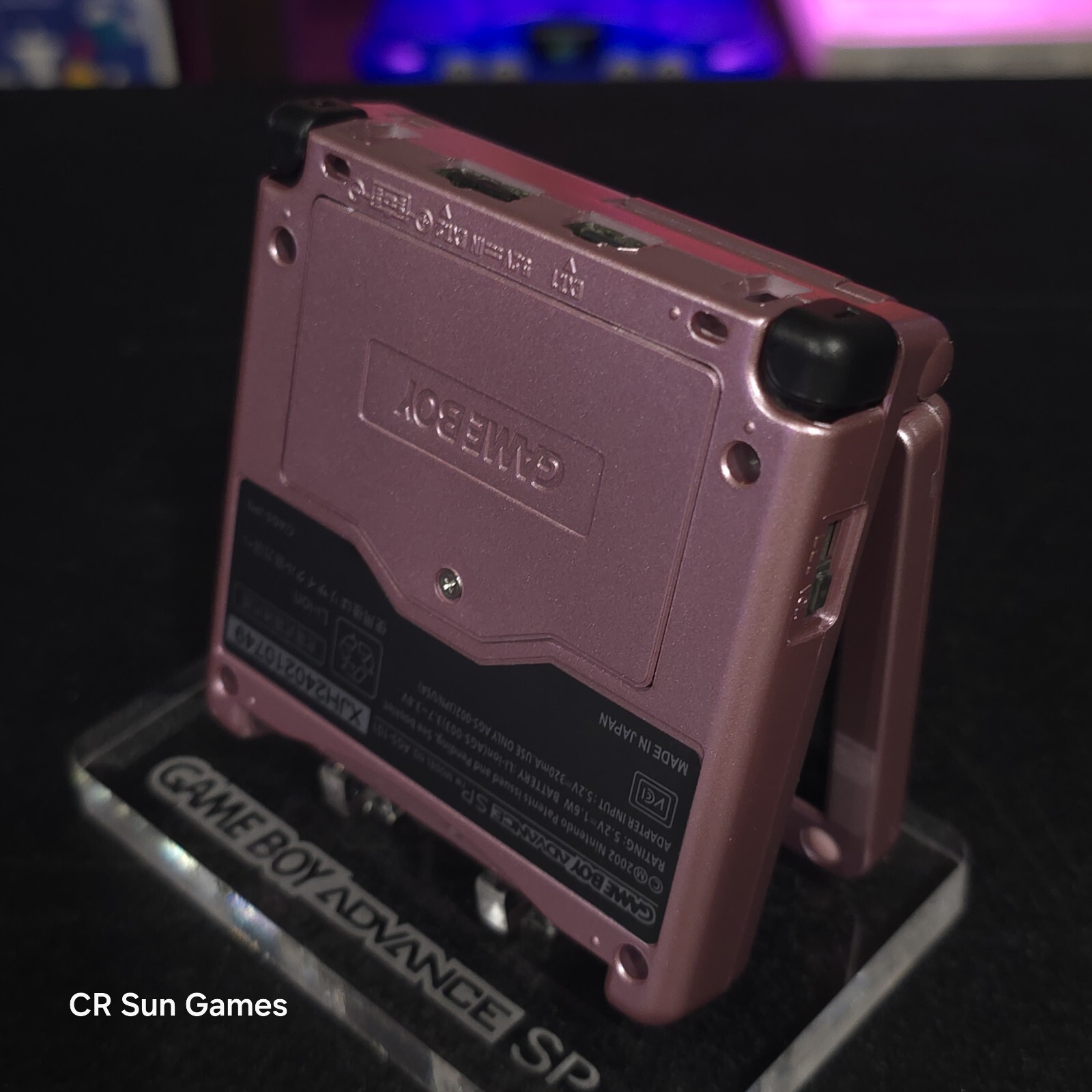 Pink Nintendo Game Boy Advance GBA SP IPS MOD Adjustable Brightness