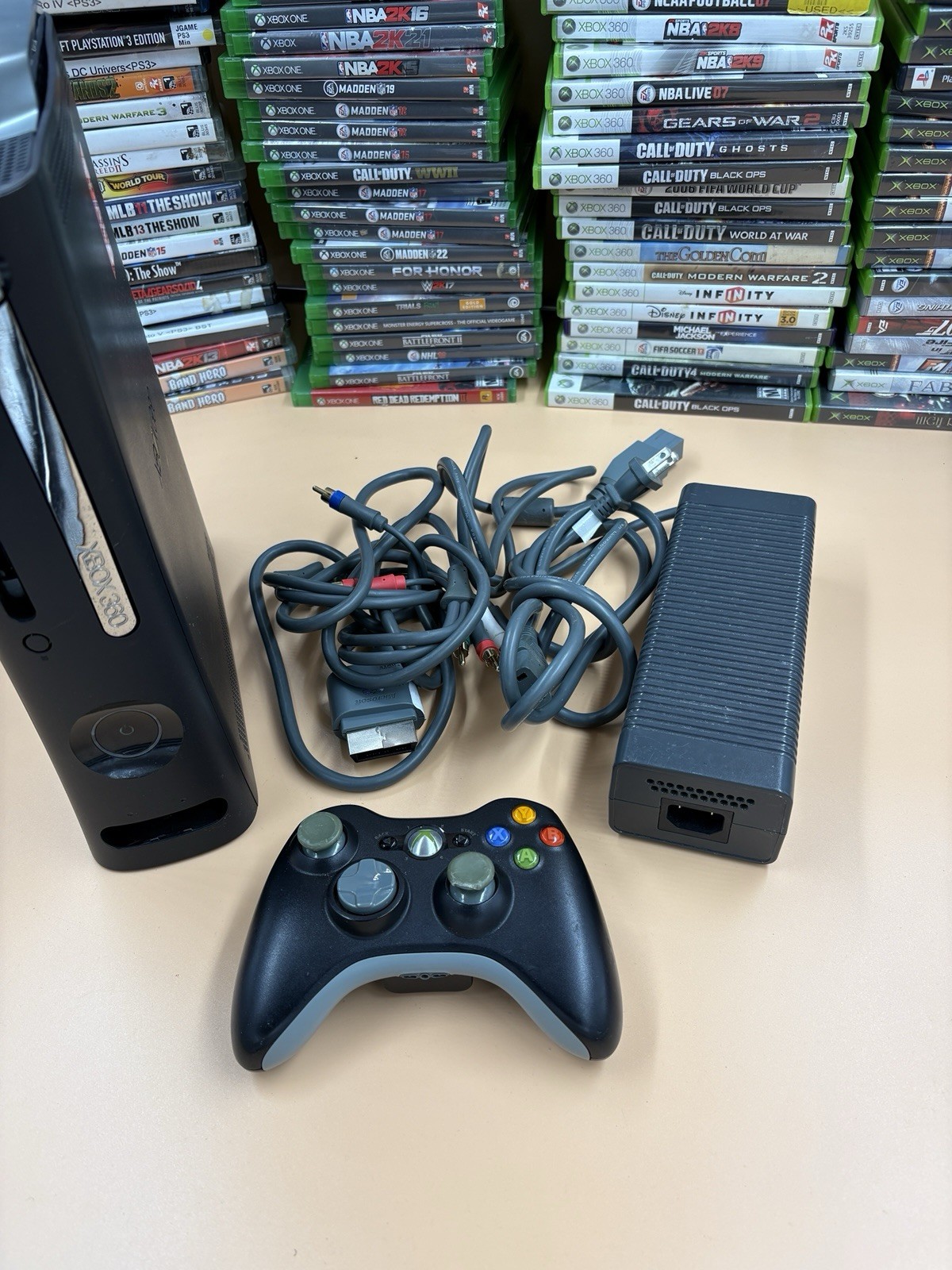 Grey Original Xbox 360 Fat Console 20GB HDD Bundle – Tested Working