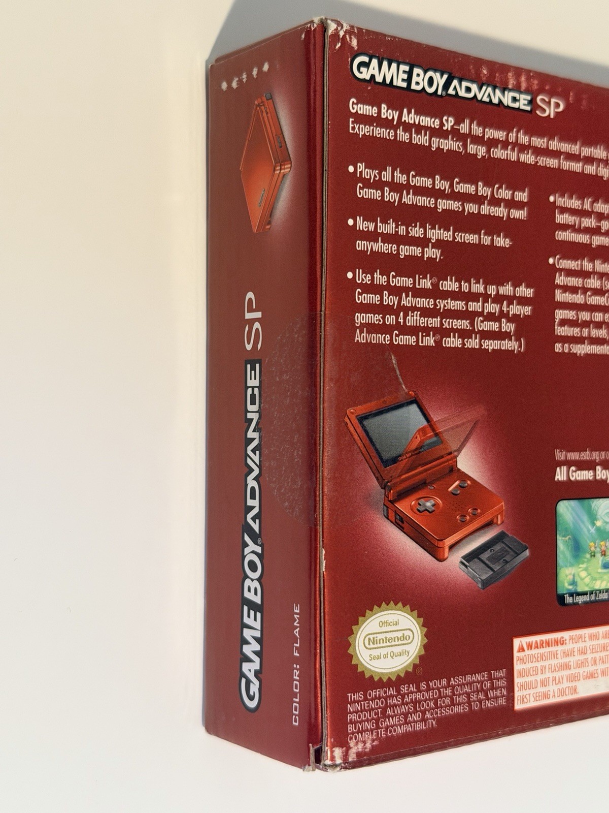NIB Nintendo Game Boy Advance GBA SP Red Handheld Game System
