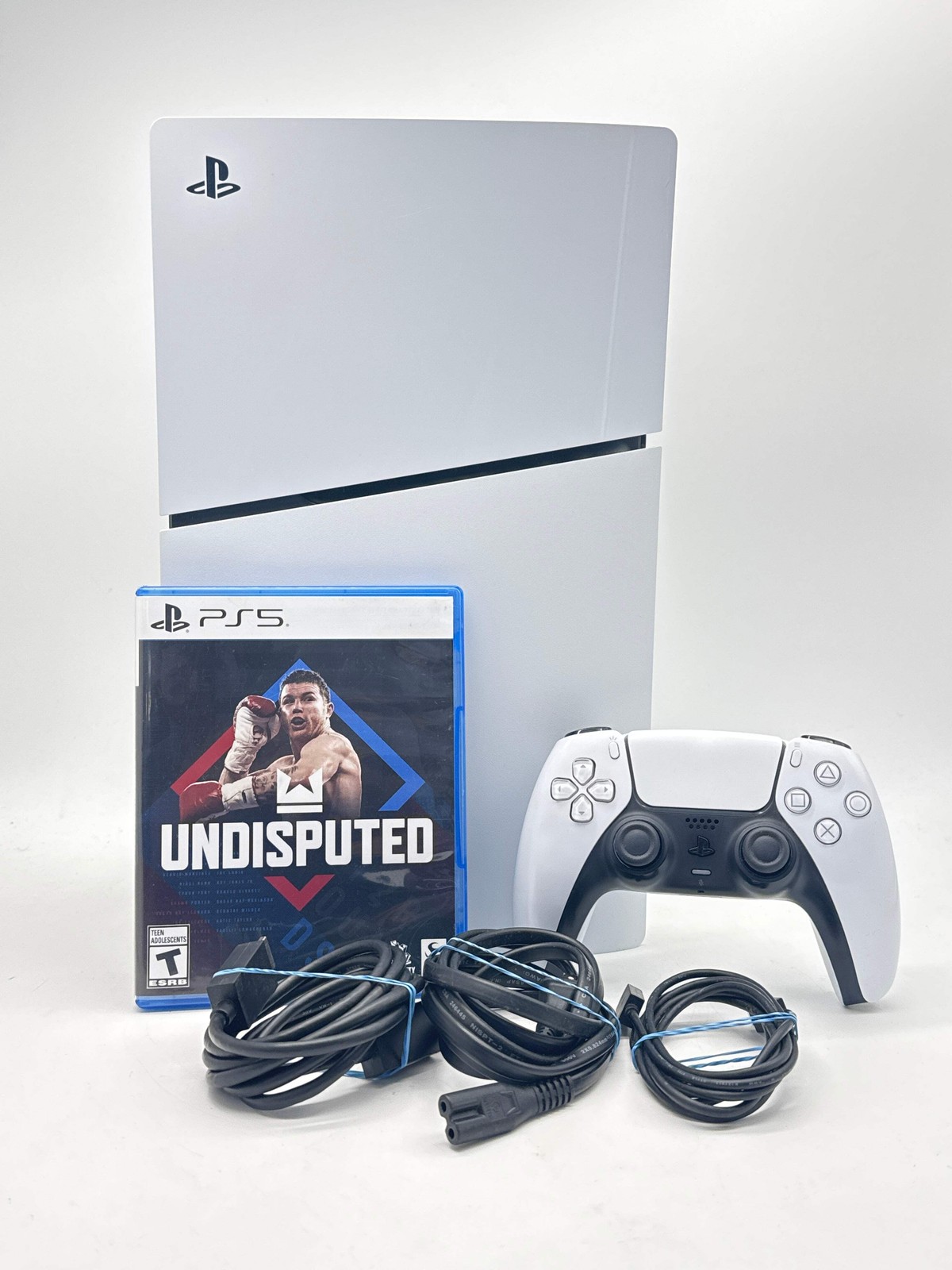 Sony PlayStation 5 Slim Disc CFI-2015 1TB White Console Bundle Used