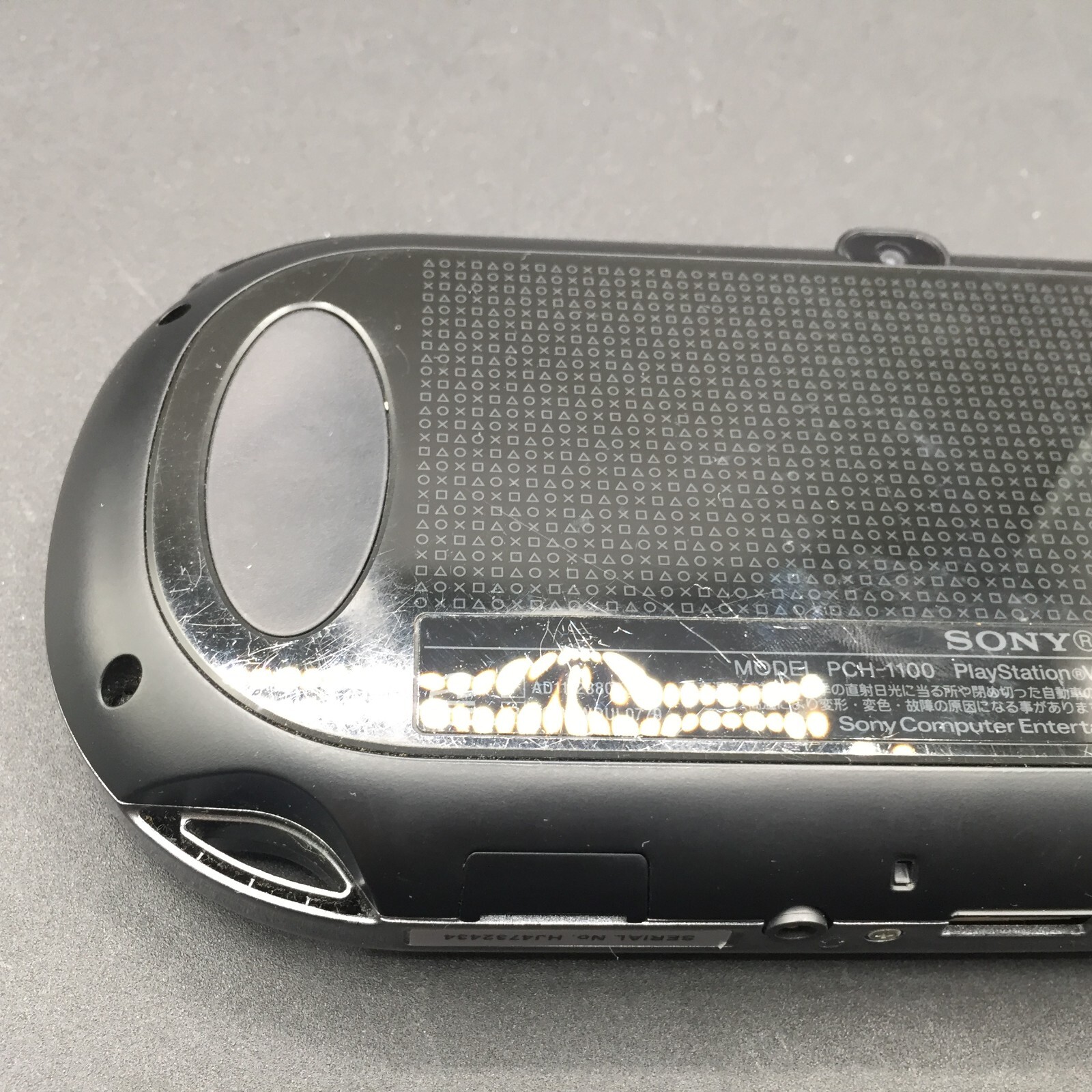 【Very Good】Sony PS Vita PCH-1100 Crystal Black 3G/Wi-Fi Model Console only #Toy0
