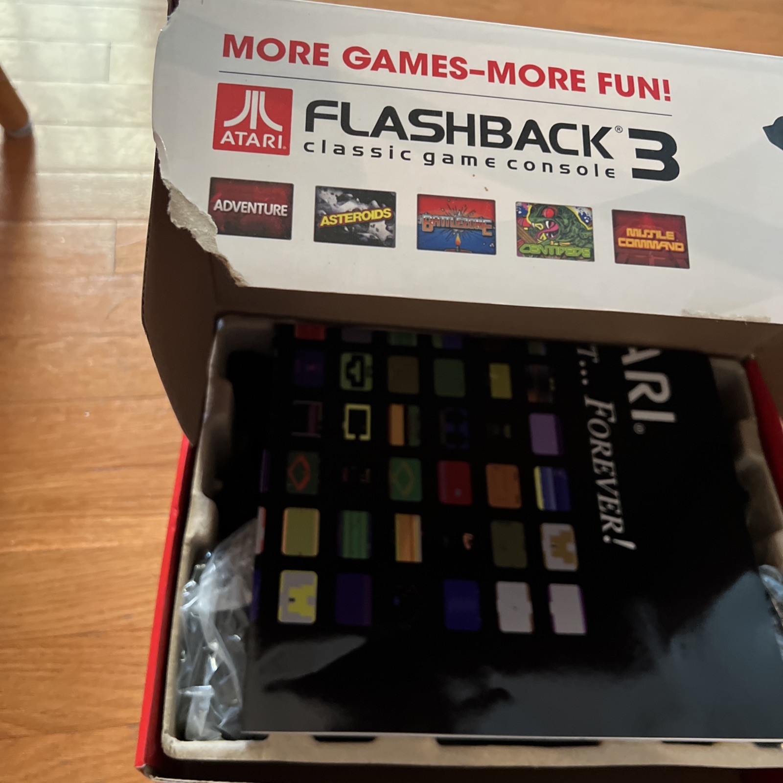 Atari Flashback 3 Launch Edition Black Classic Game Console Bonus Poster