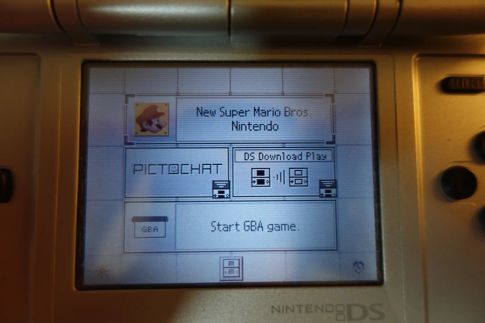 Nintendo DS Silver Handheld System – Great Condition! – TESTED AND WORKING (#3)