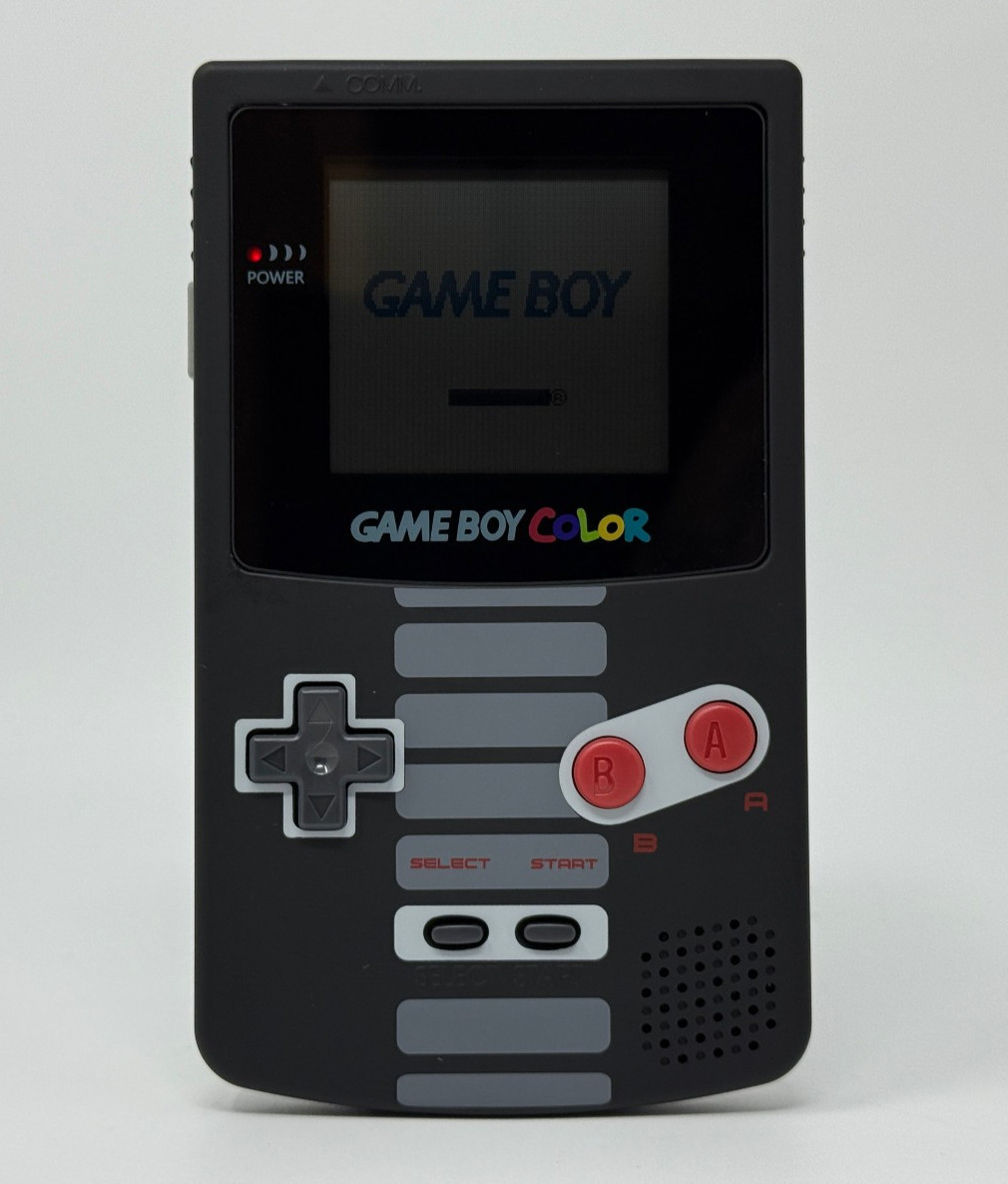 Nintendo Game Boy Color Handheld [CGB-001] *NEW HQ NES THEME SHELL – NM*