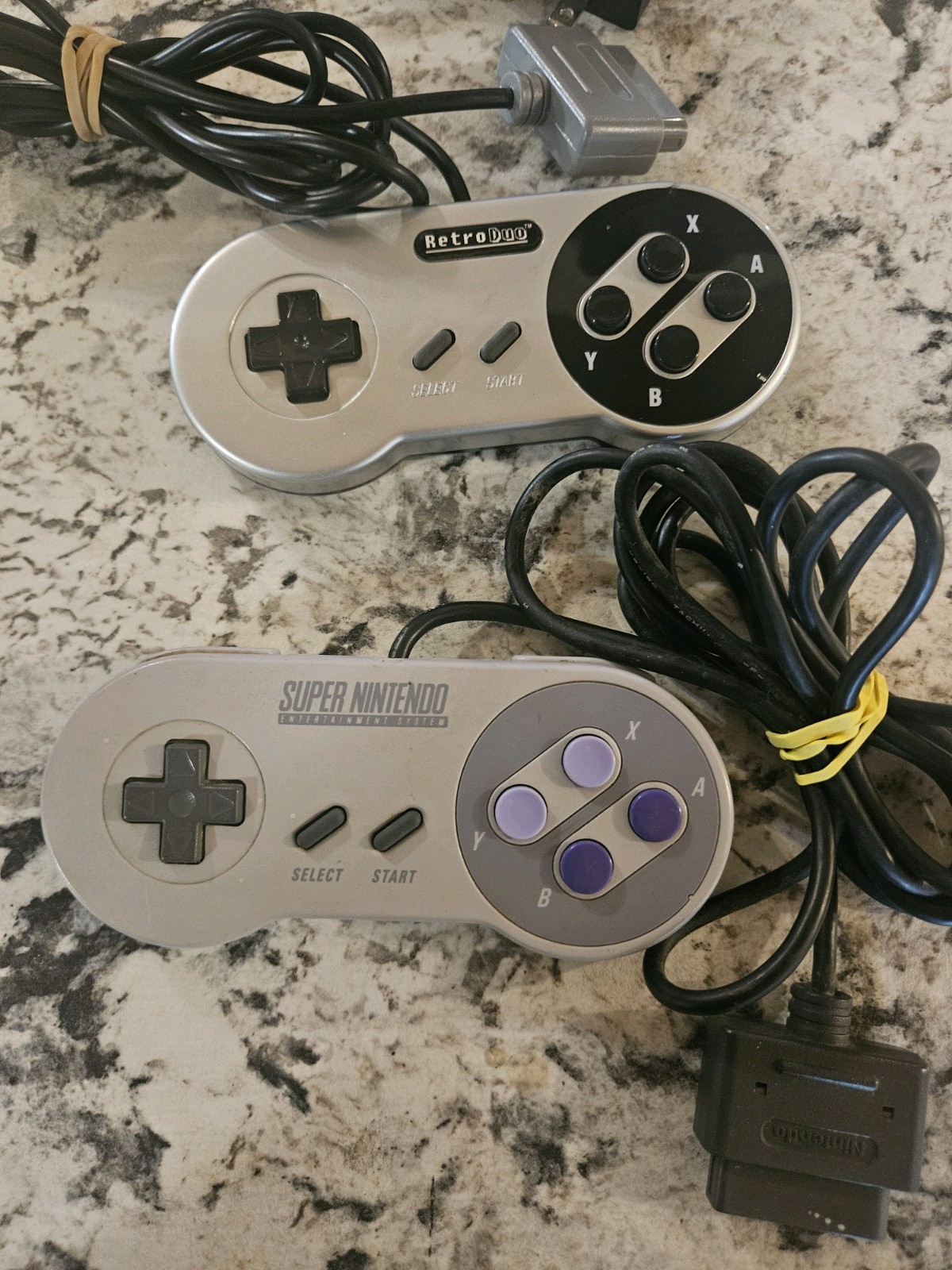 RetroDuo NES/SNES Console Bundle SNES Controller Tetris 2 Tested SNES Works Read