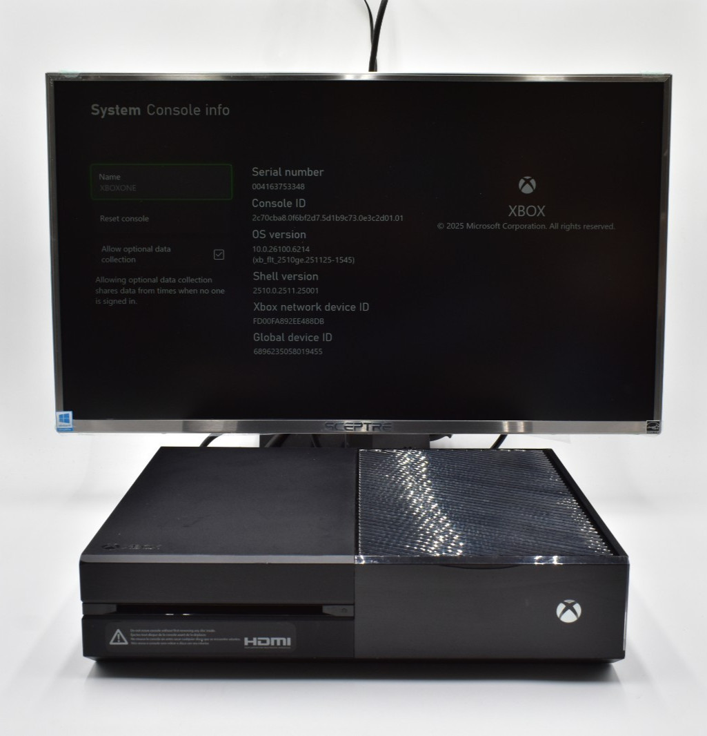 Microsoft Xbox One 1TB Console Model 1540 Black Launch Edition Serviced Cleaned