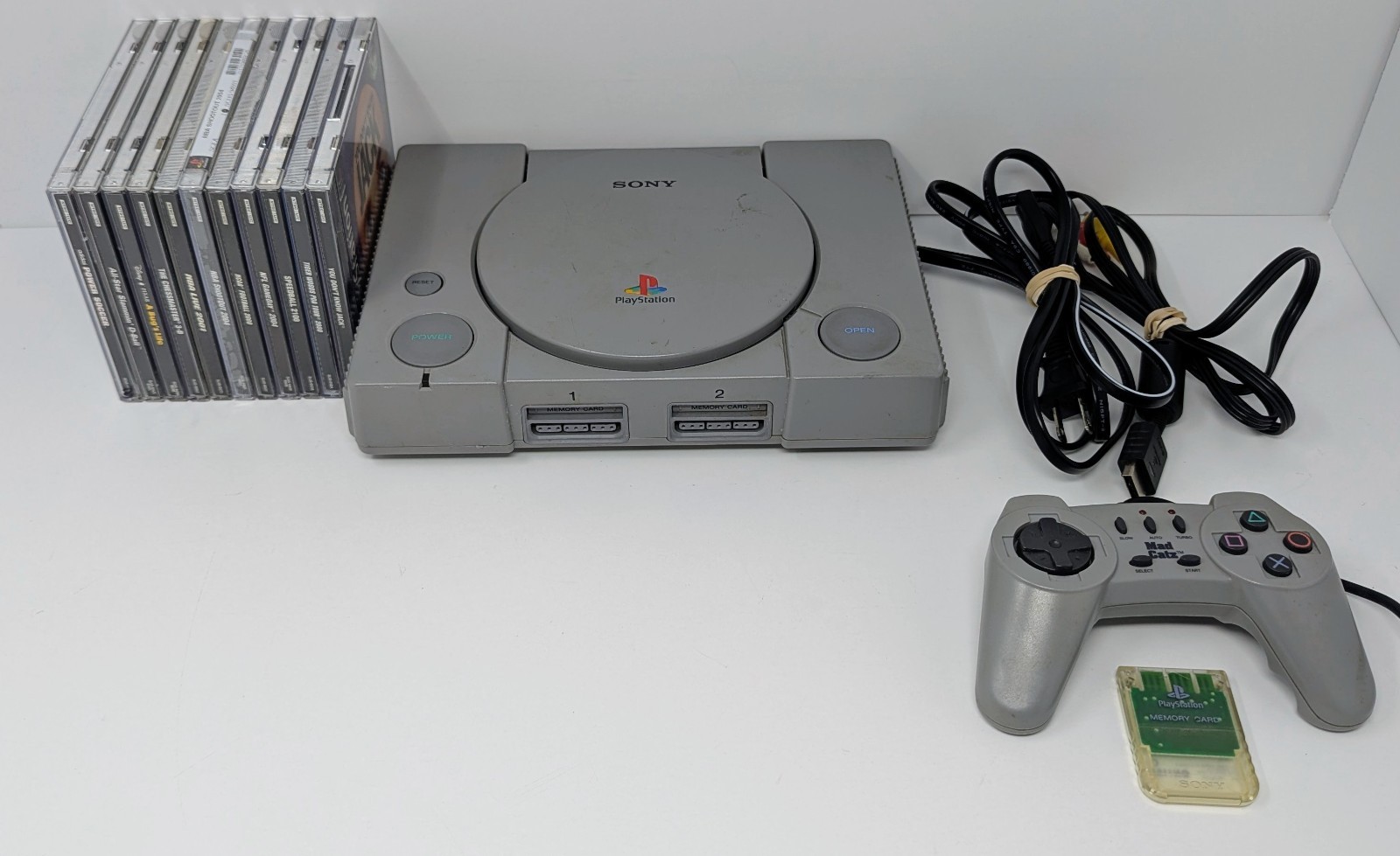 Sony PlayStation 1 PS1 Console Bundle w 11 Games – A bug’s life & More Tested!