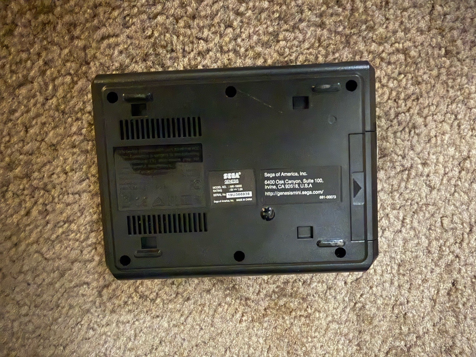 Sega Genesis Mini MK-16000 Console with 2 Controllers and Cables