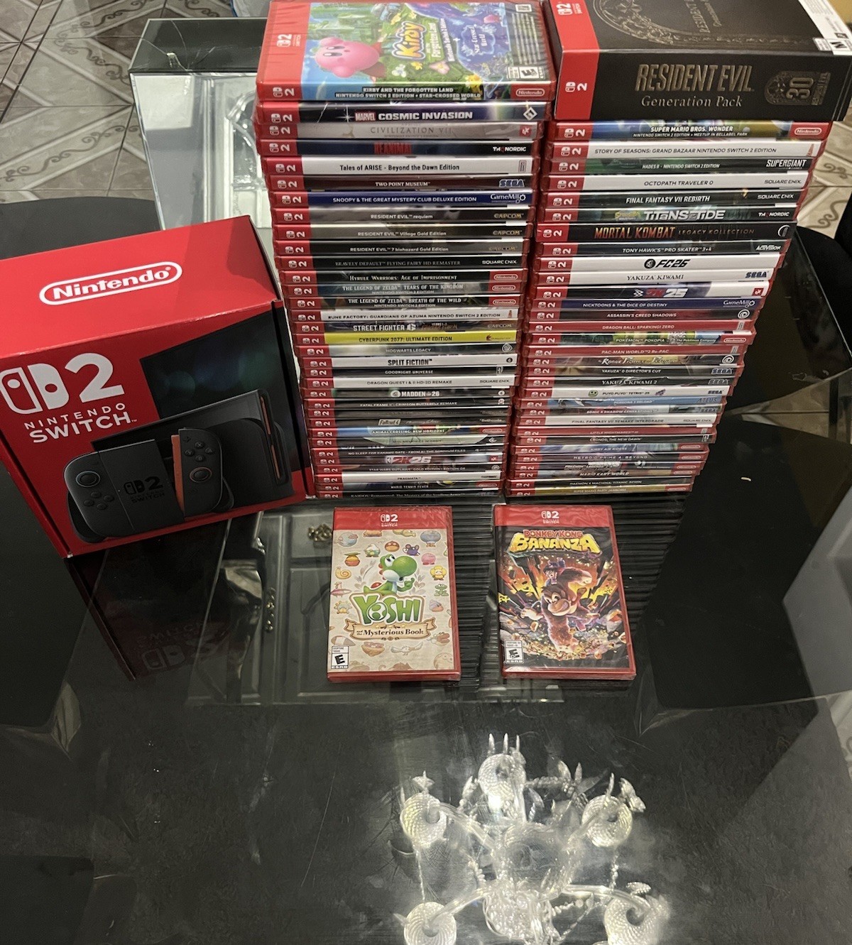 Nintendo Switch 2 Home Console Bundle w/ 66 Factory Sealed Games! Ships Fast!